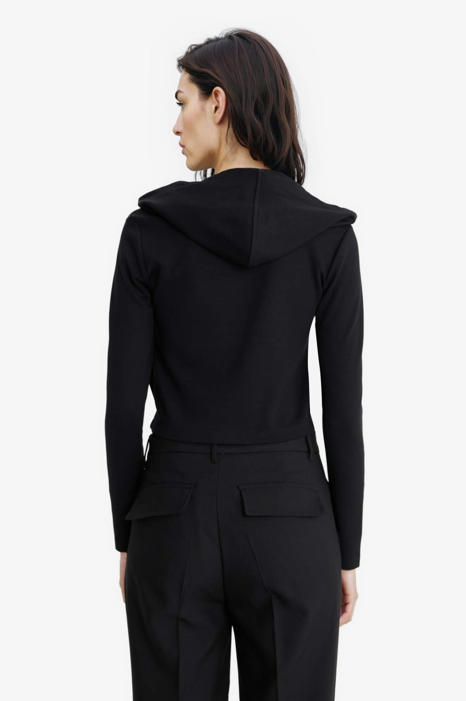 Slim Fit Hooded modal Cardigan