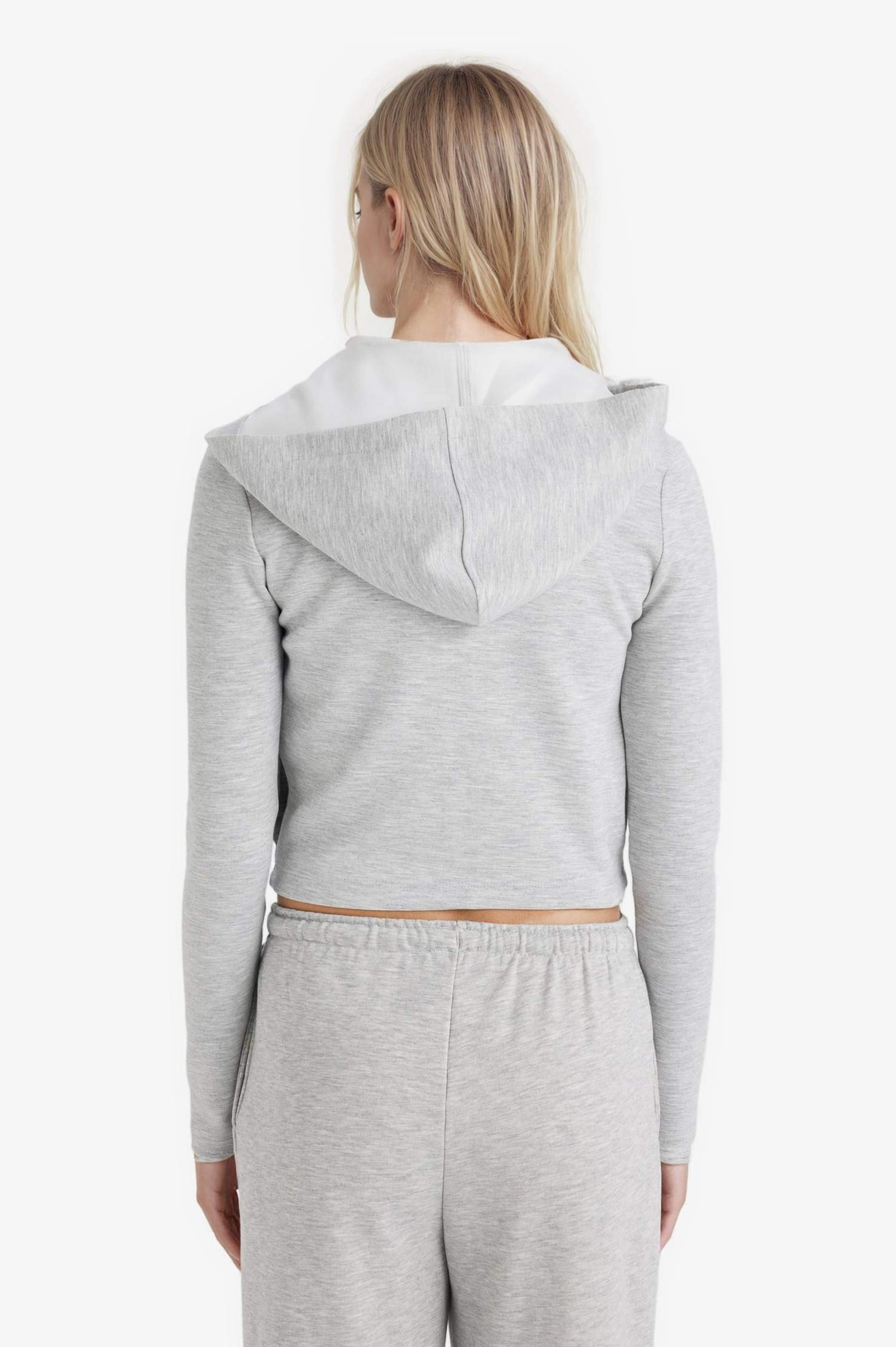 سترة نسيج مشروط سليم فيت بغطاء للرأس