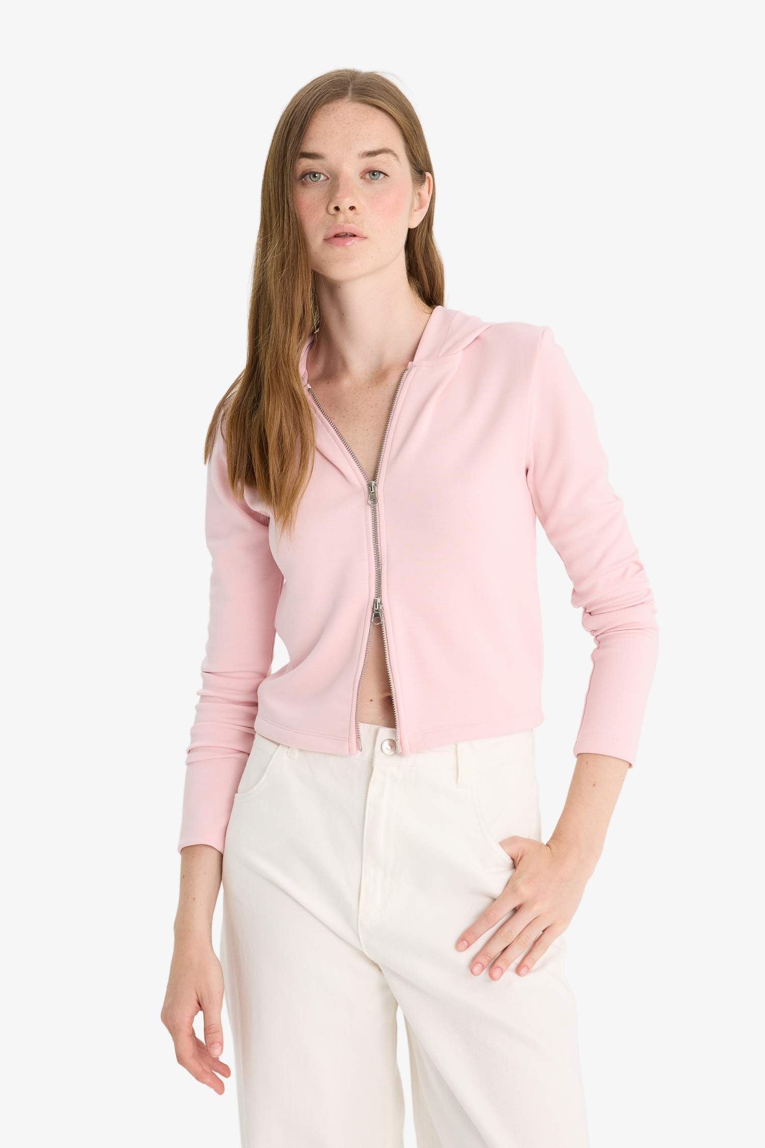 Slim Fit Hooded modal Cardigan