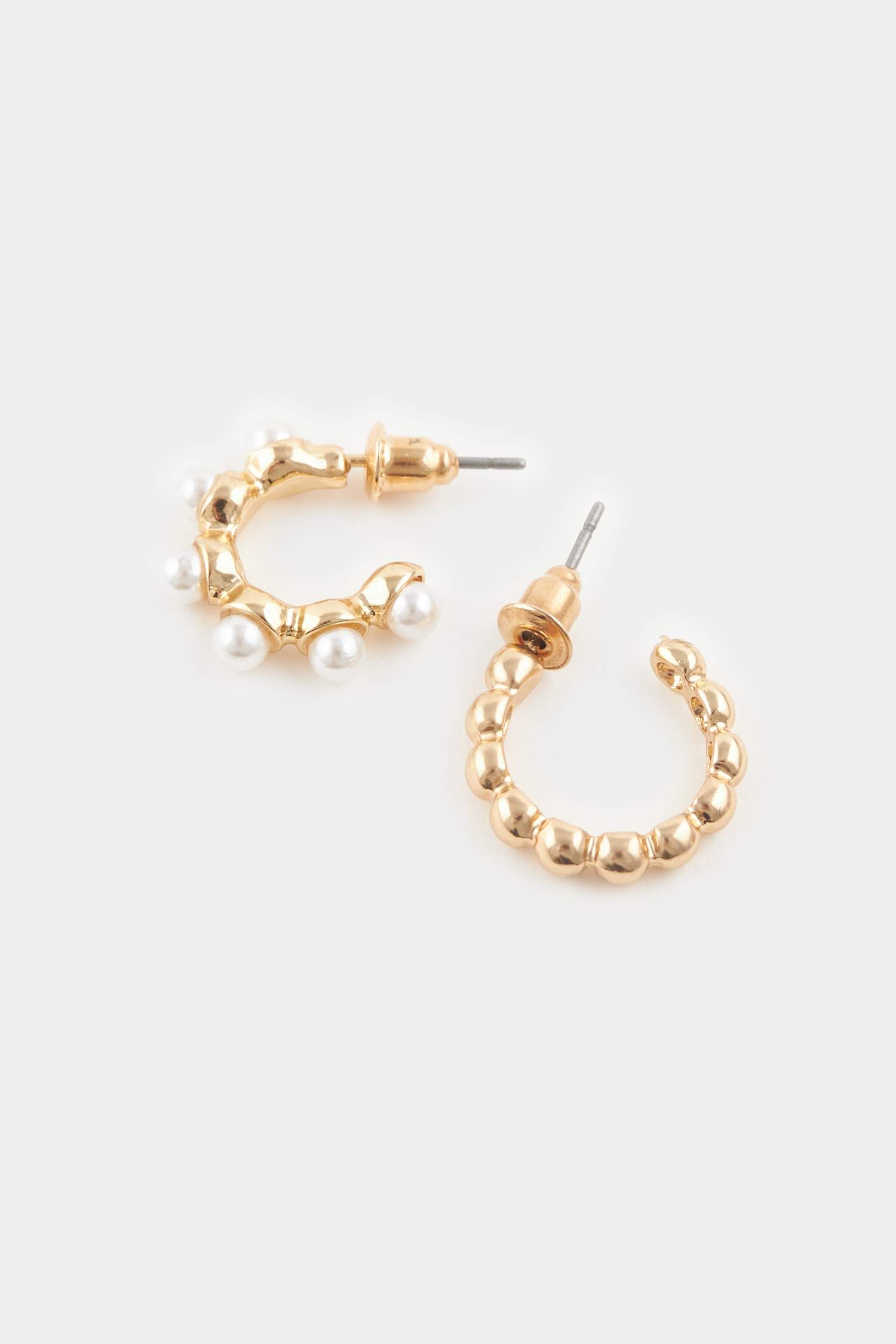 Kadın 5'li Gold Küpe