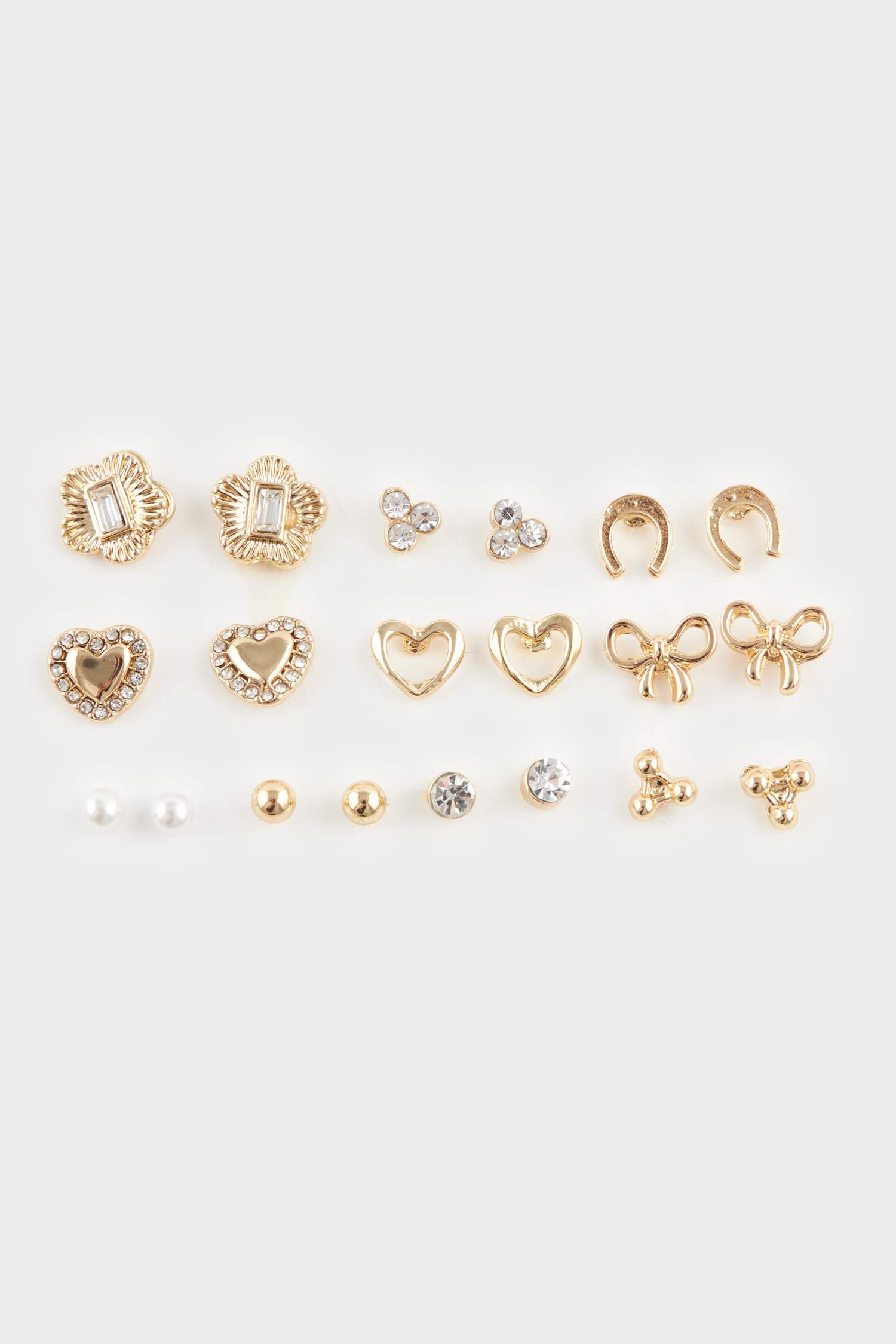 Kadın 10'lu Gold Küpe