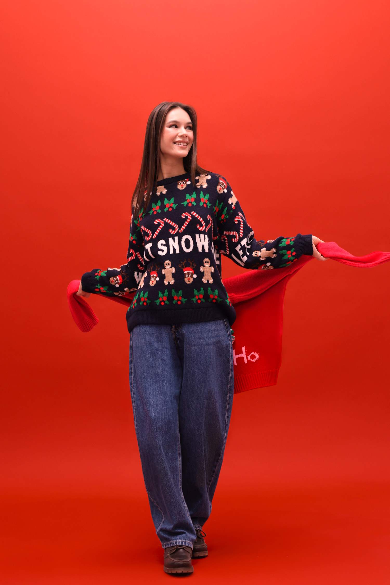 Barrel Fit High Waist Washed Jeans