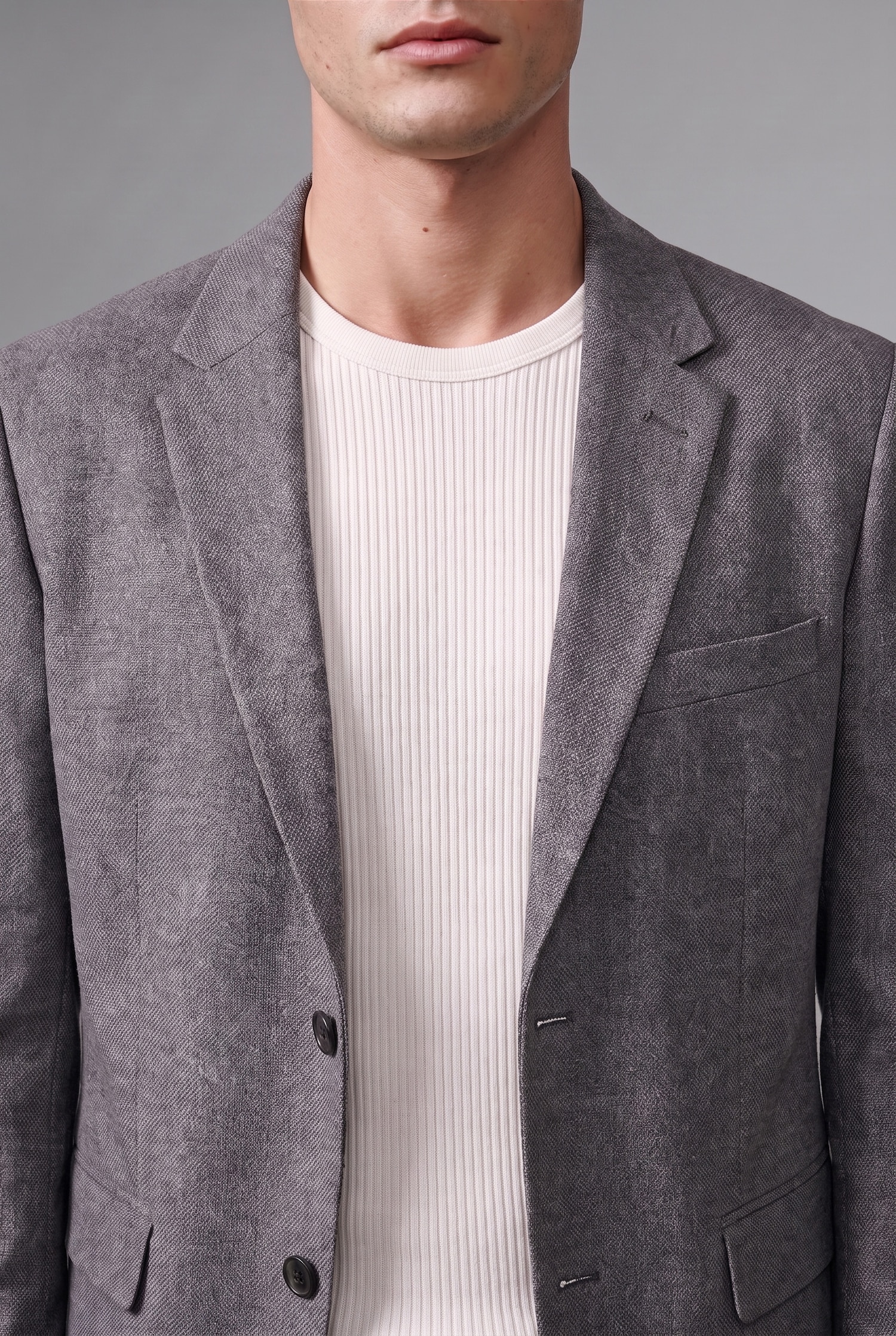 DeFacto Slim Fit Dokulu Blazer Ceket görsel 4