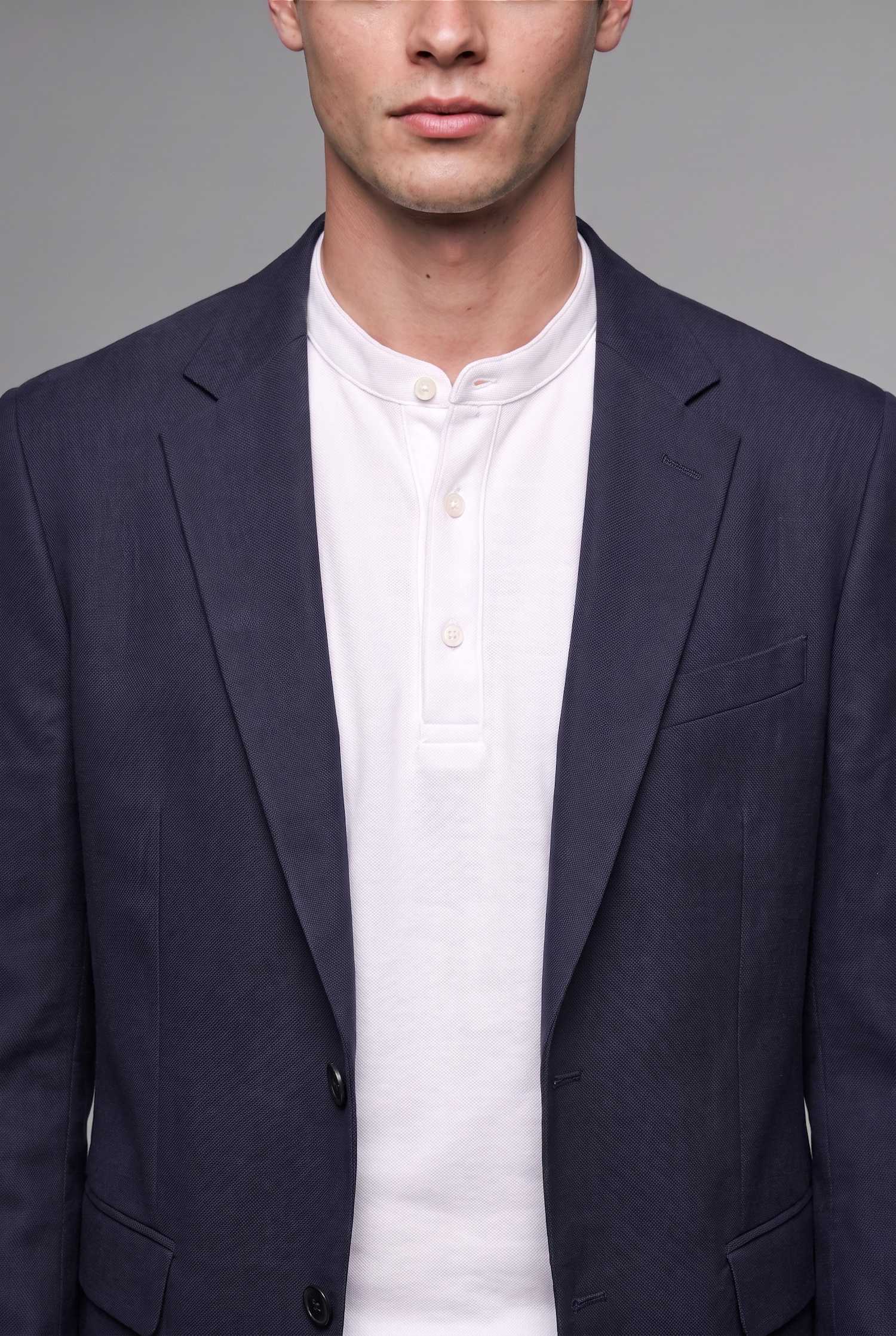 DeFacto Slim Fit Dokulu Blazer Ceket görsel 5