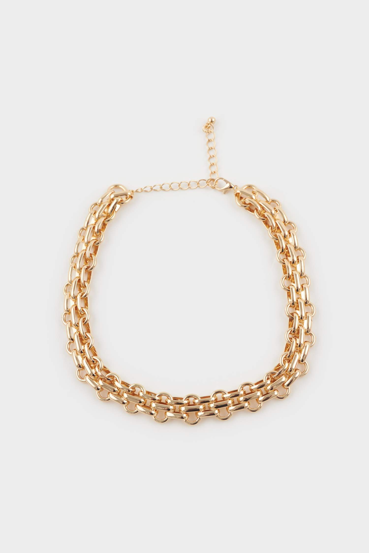 Kadın Kalın Zincir Gold Kolye