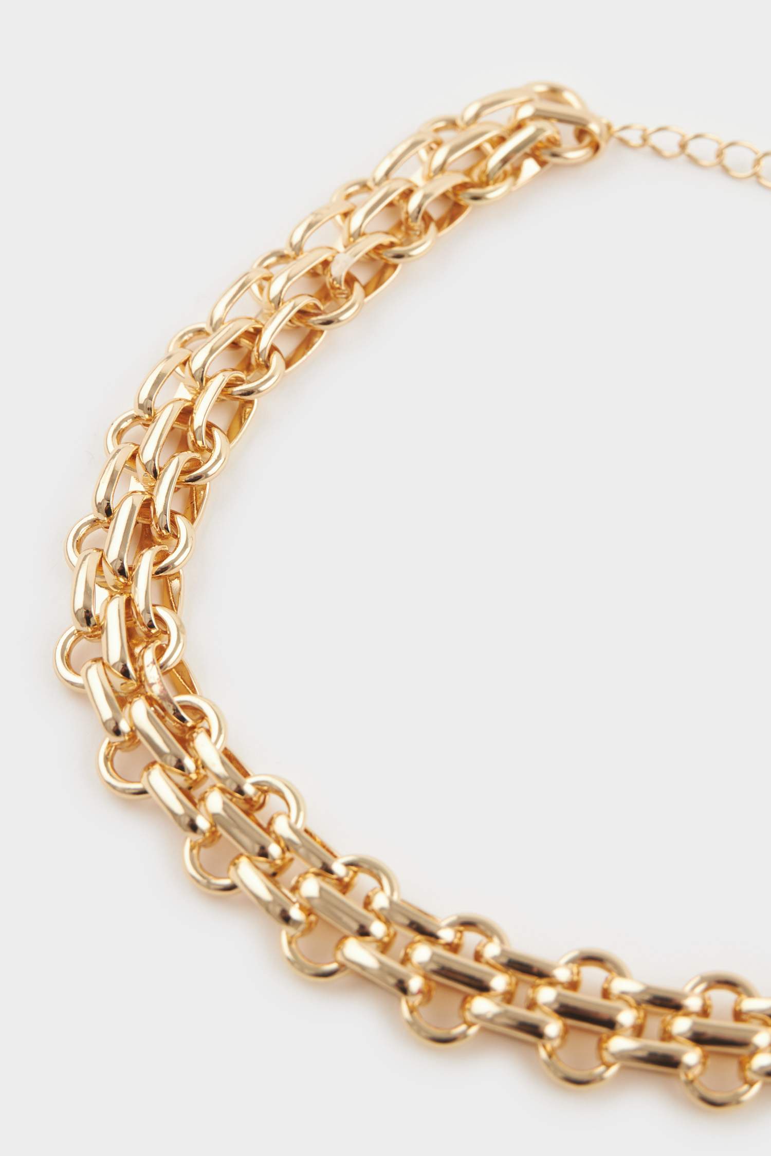 Kadın Kalın Zincir Gold Kolye