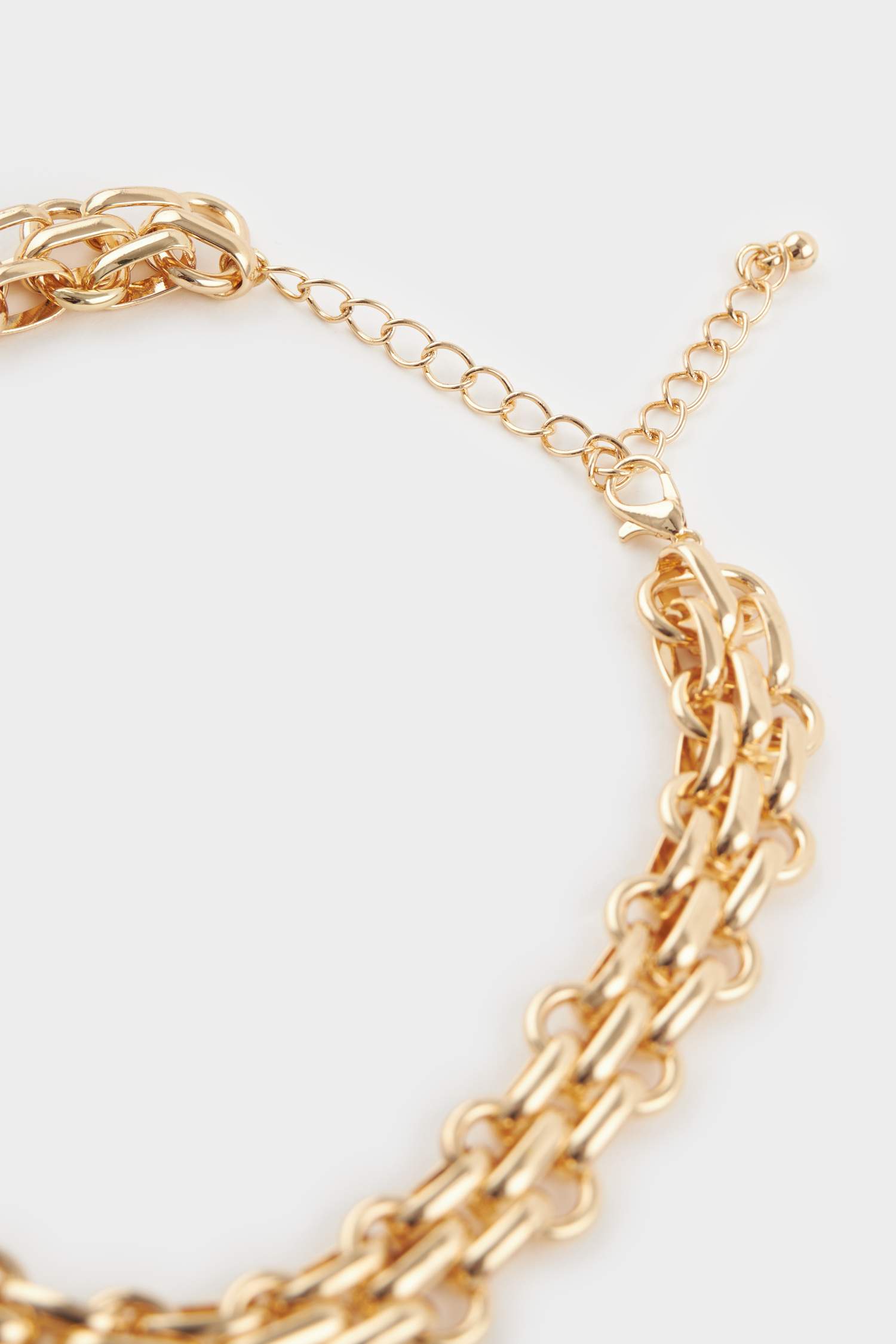 Kadın Kalın Zincir Gold Kolye