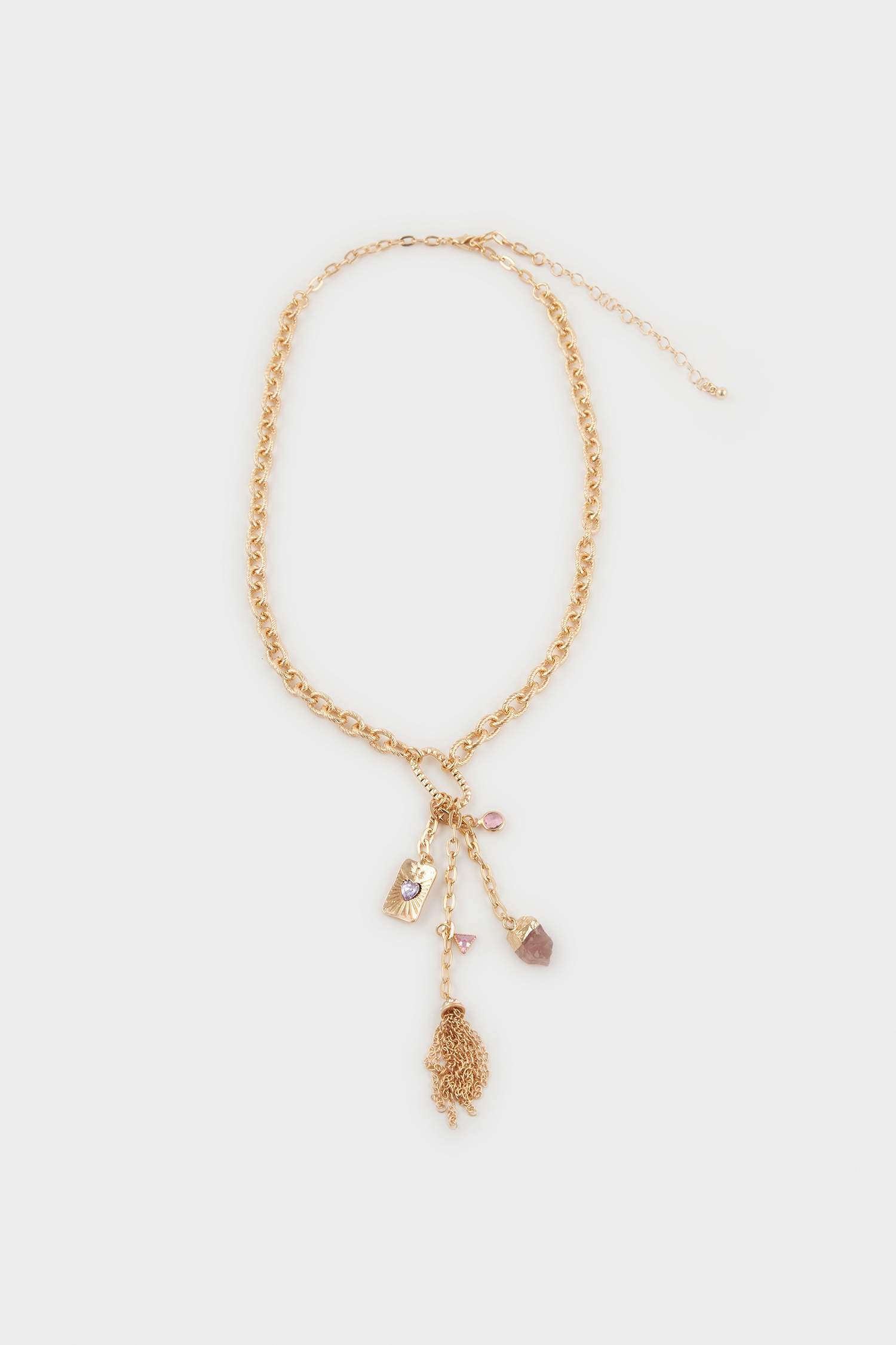 Kadın Sallantılı Gold Kolye