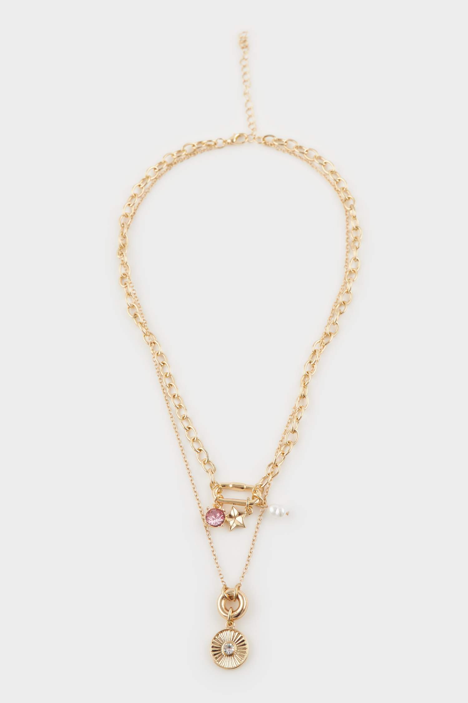 Kadın Gold Charmlı Kolye