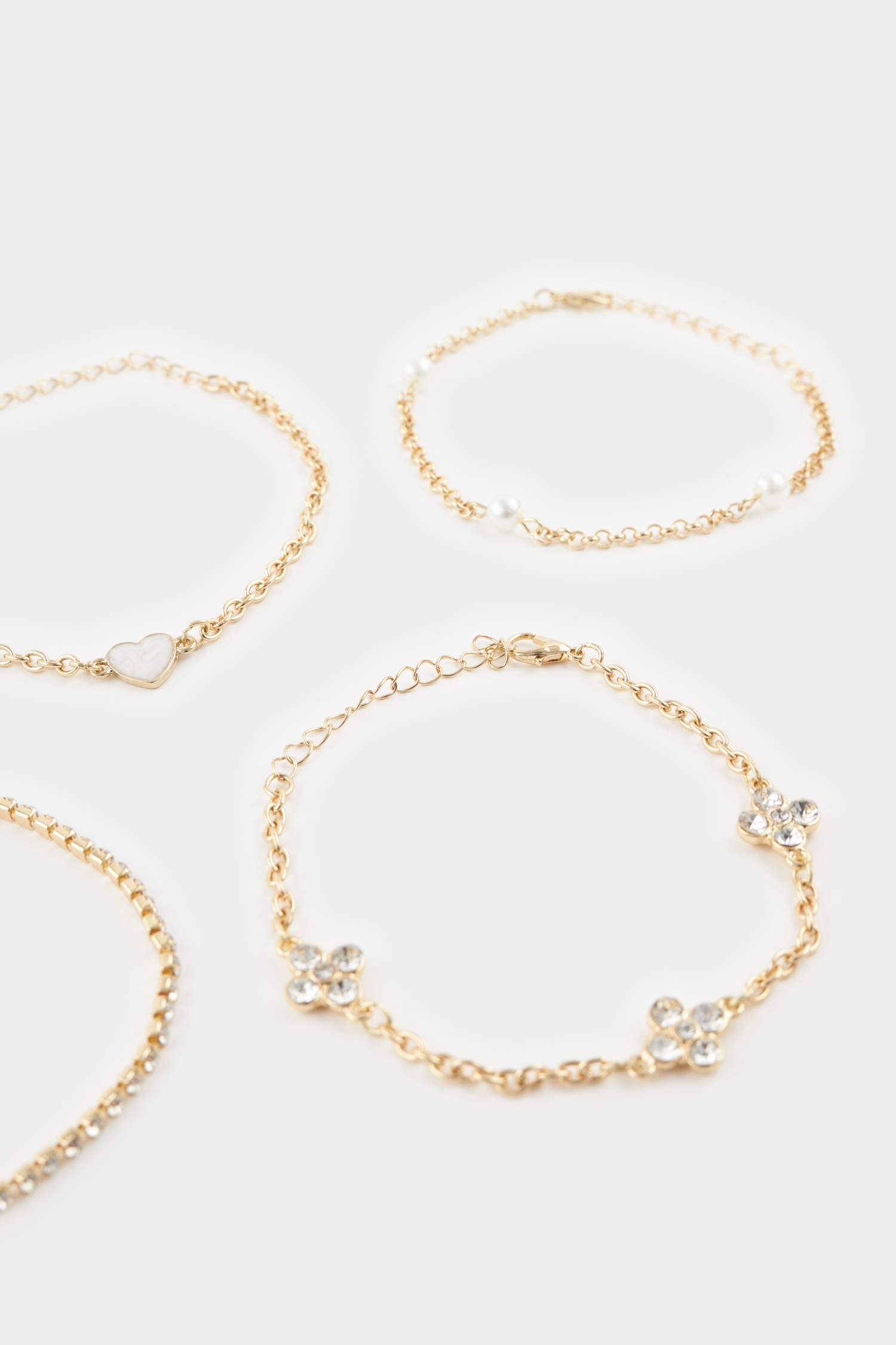 Kadın 5'li Gold  Bileklik