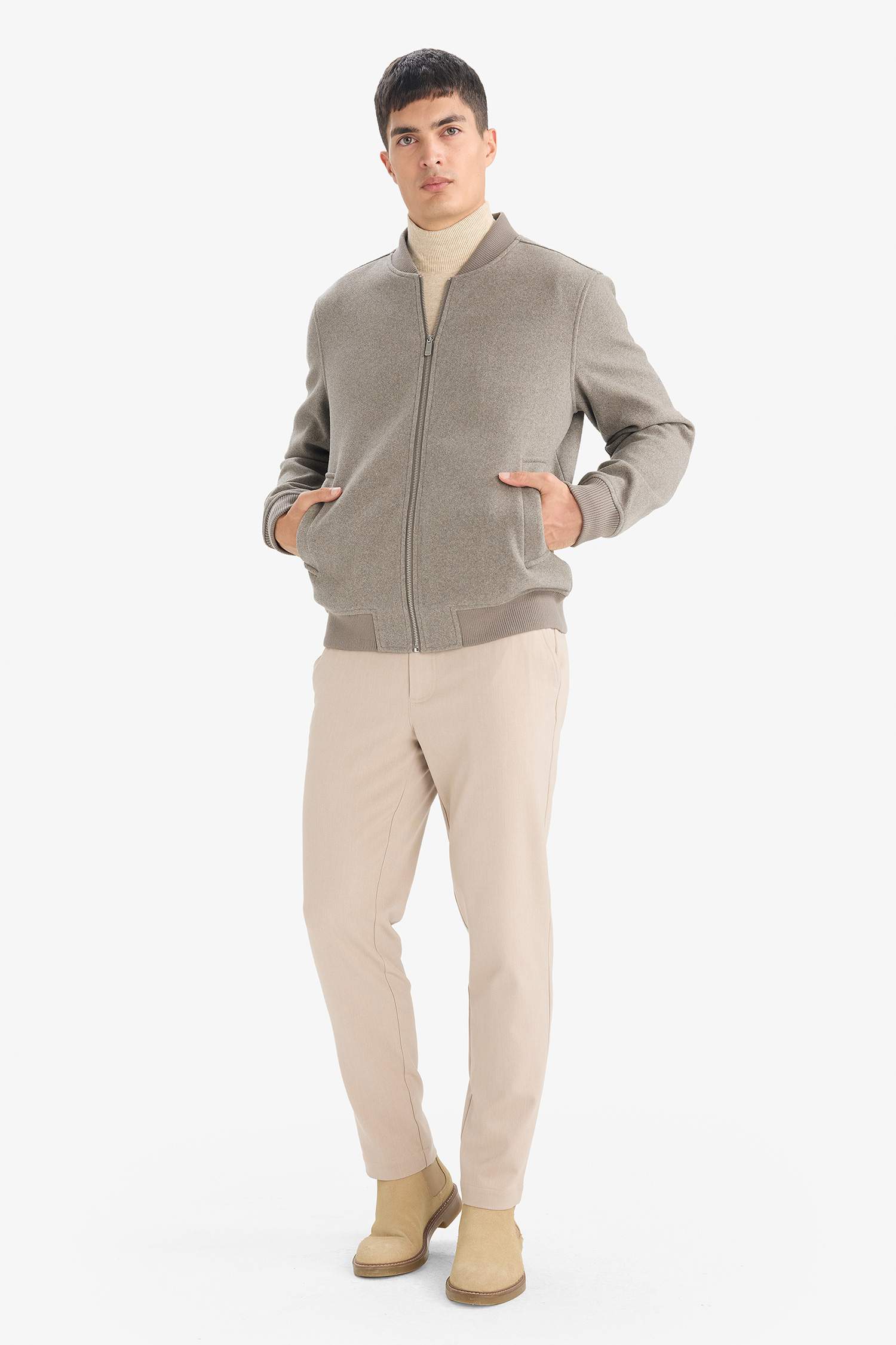 Regular Fit Lined Cachet Puffer Jacket