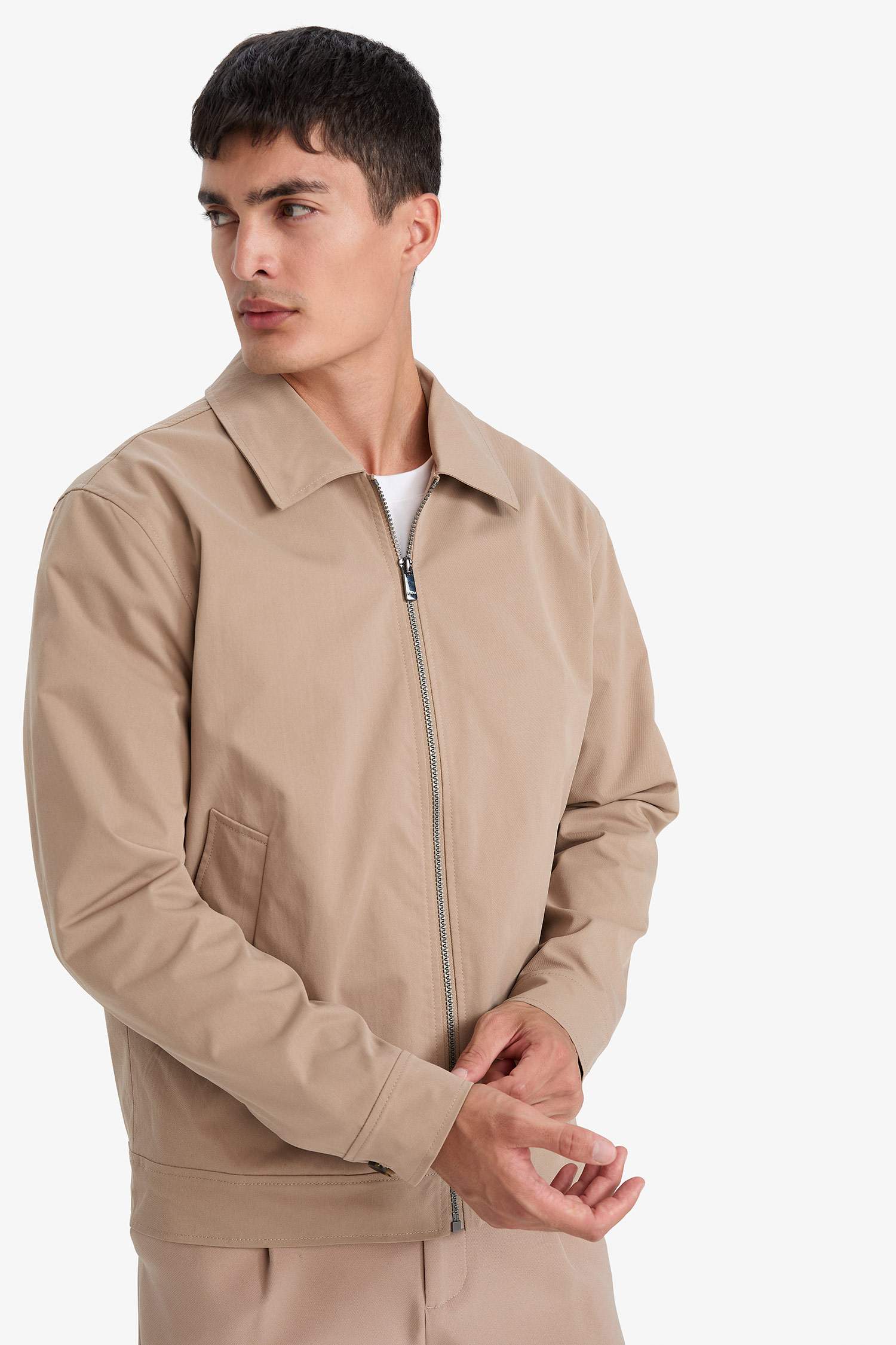 Regular Fit Lined Puffer Jacket