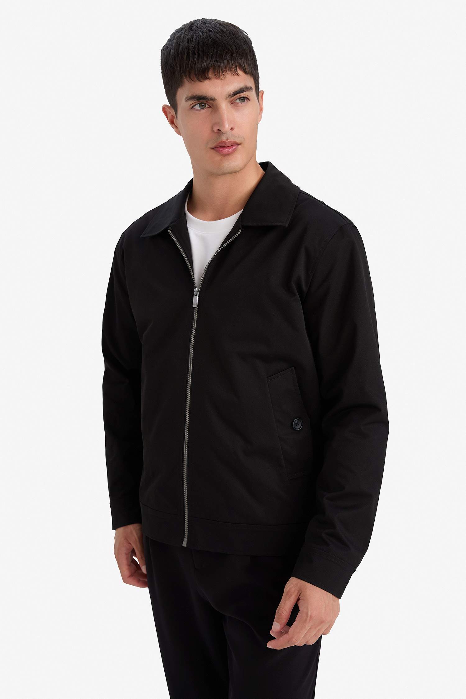 جاكيت دودون قصة عادية برقبة بولو مبطن