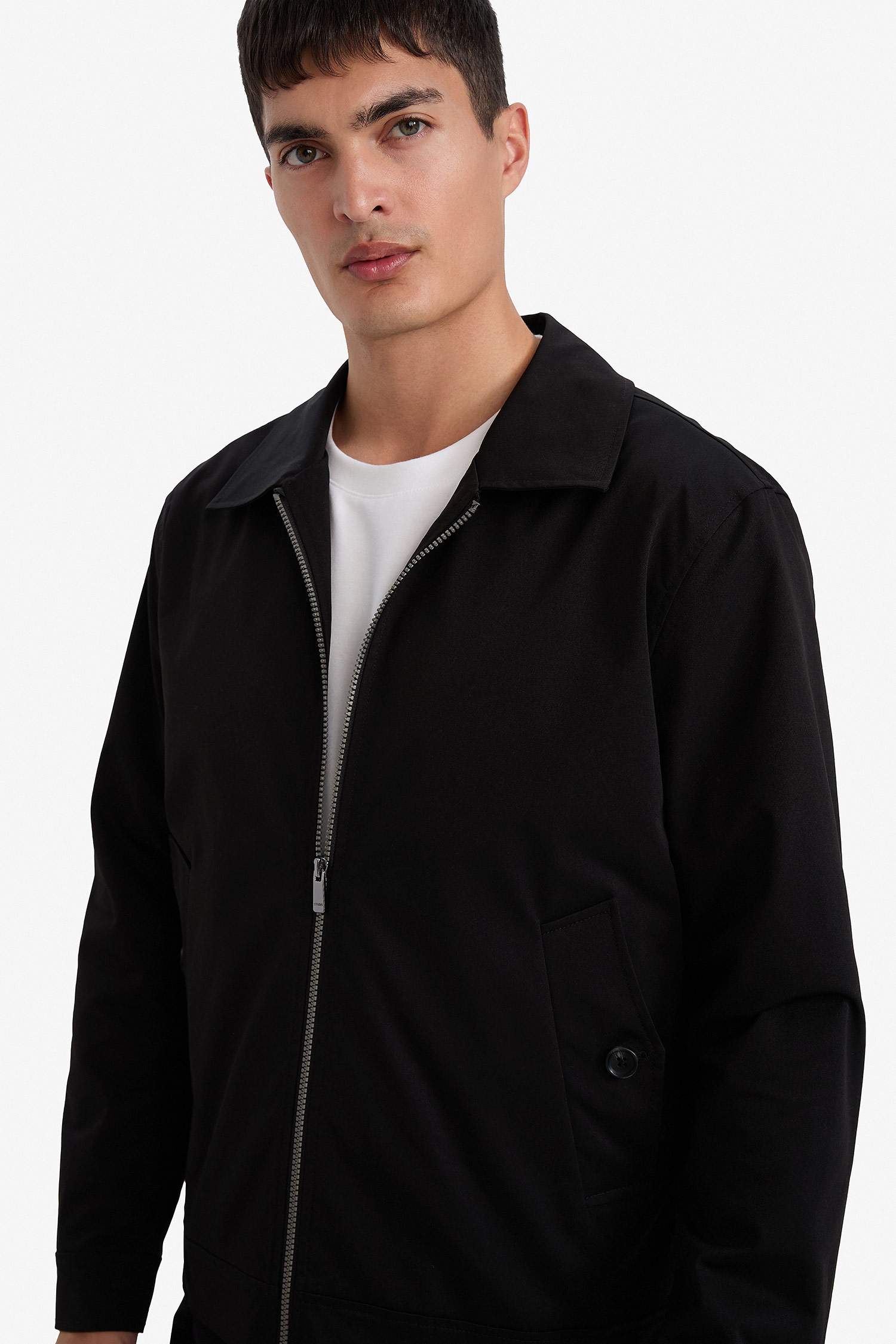 جاكيت دودون قصة عادية برقبة بولو مبطن