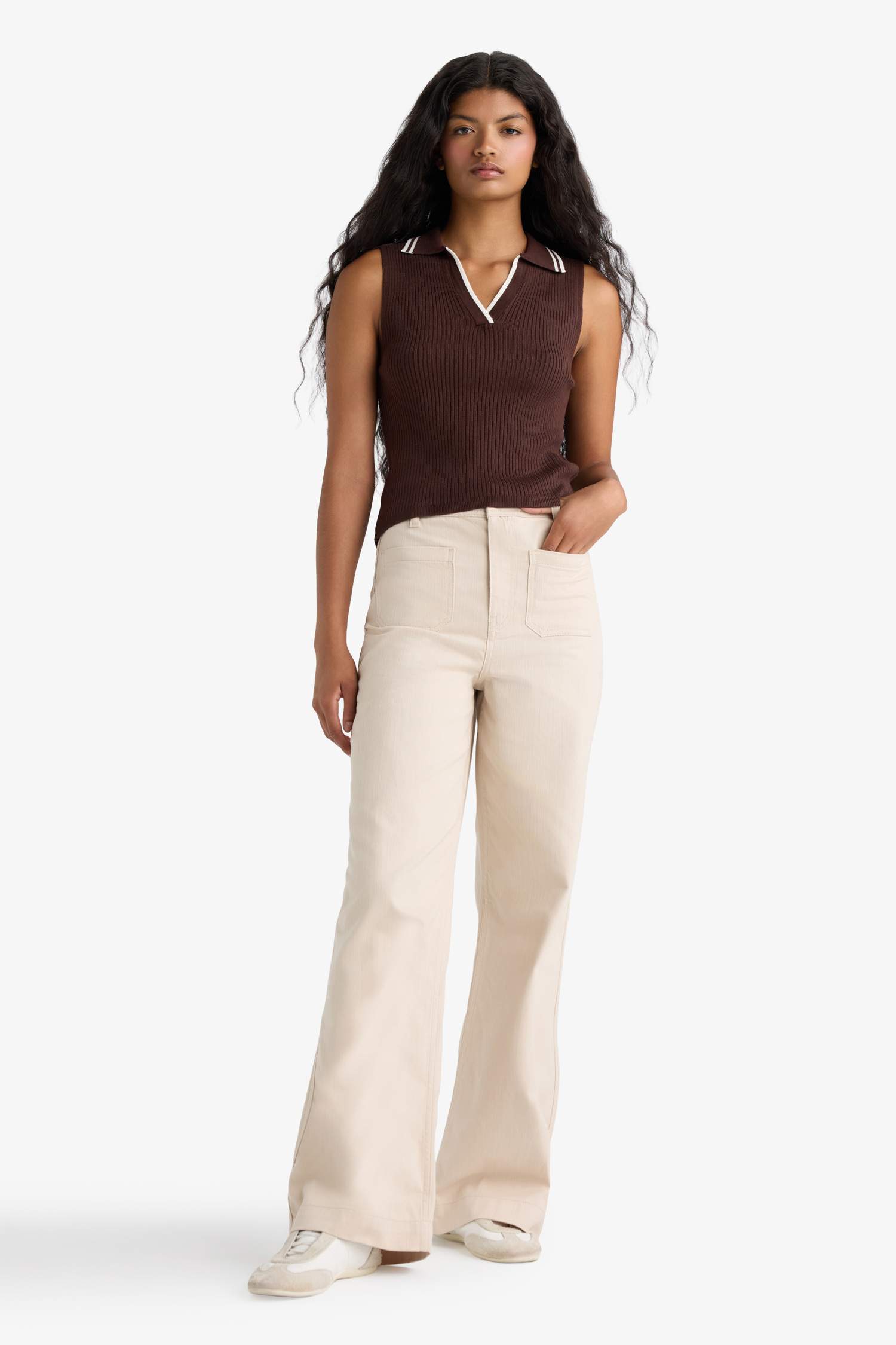 Fitted Polo Yaka Triko Atlet