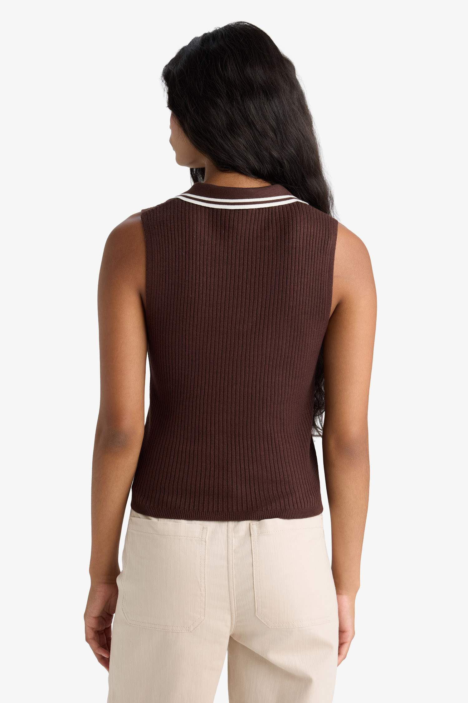 Fitted Polo Yaka Triko Atlet