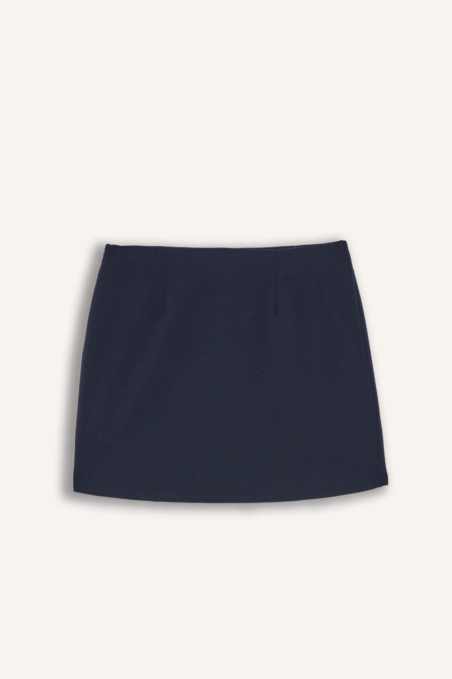 تنورة قصير كاروهات بخصر عالي