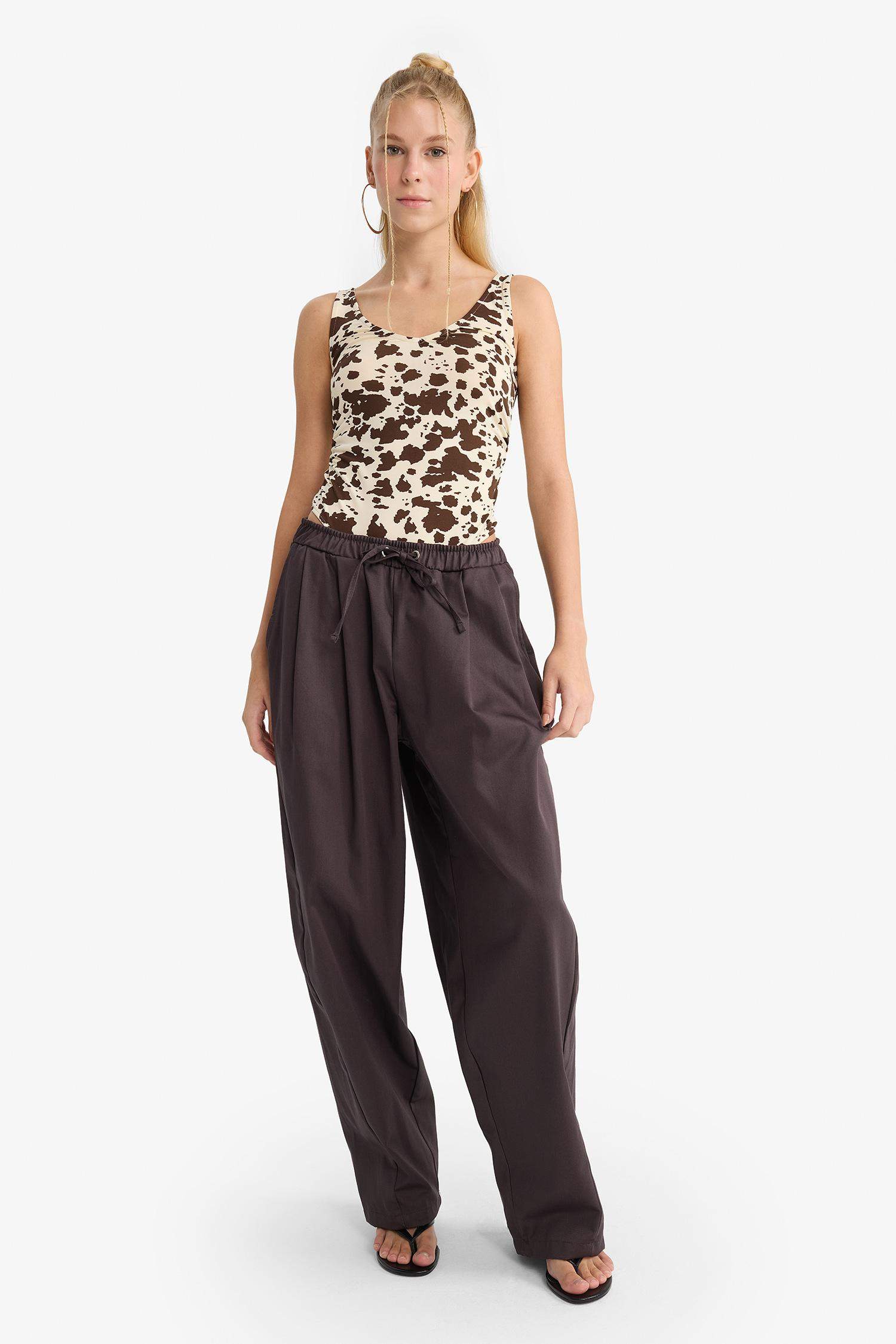 Coool Baggy Fit Normal Bel Gabardin Pantolon