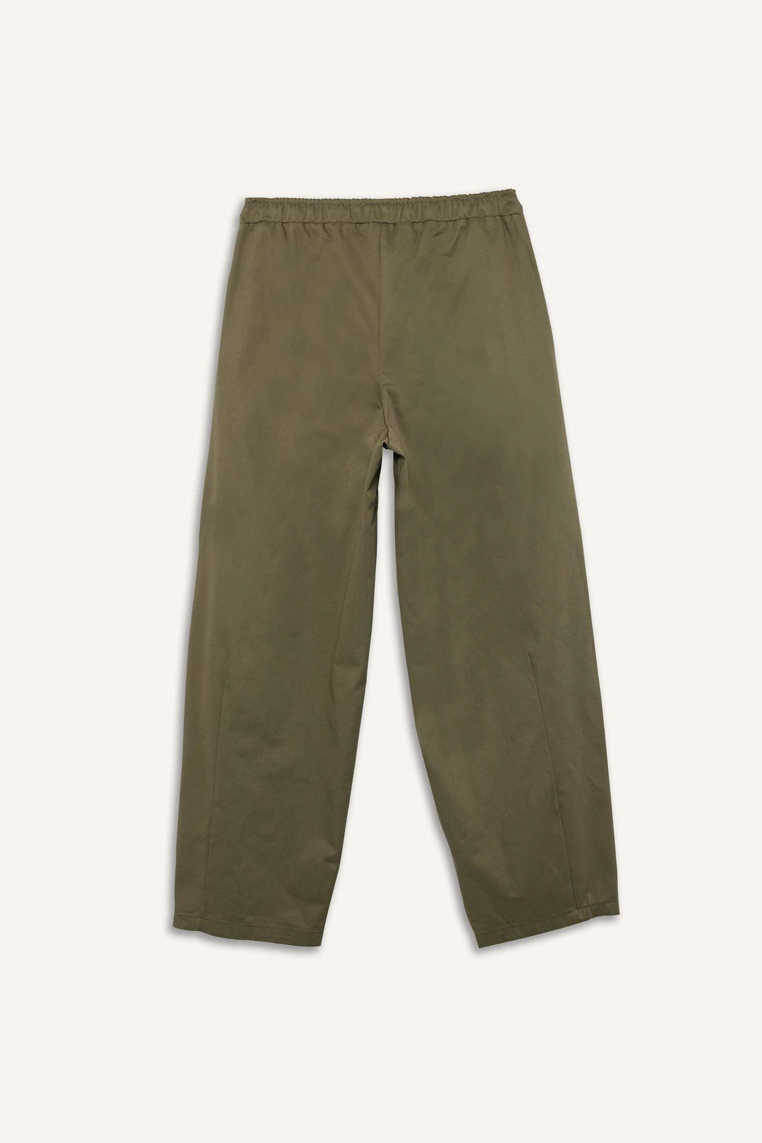 Baggy Fit Normal Waist Gabardine Trousers