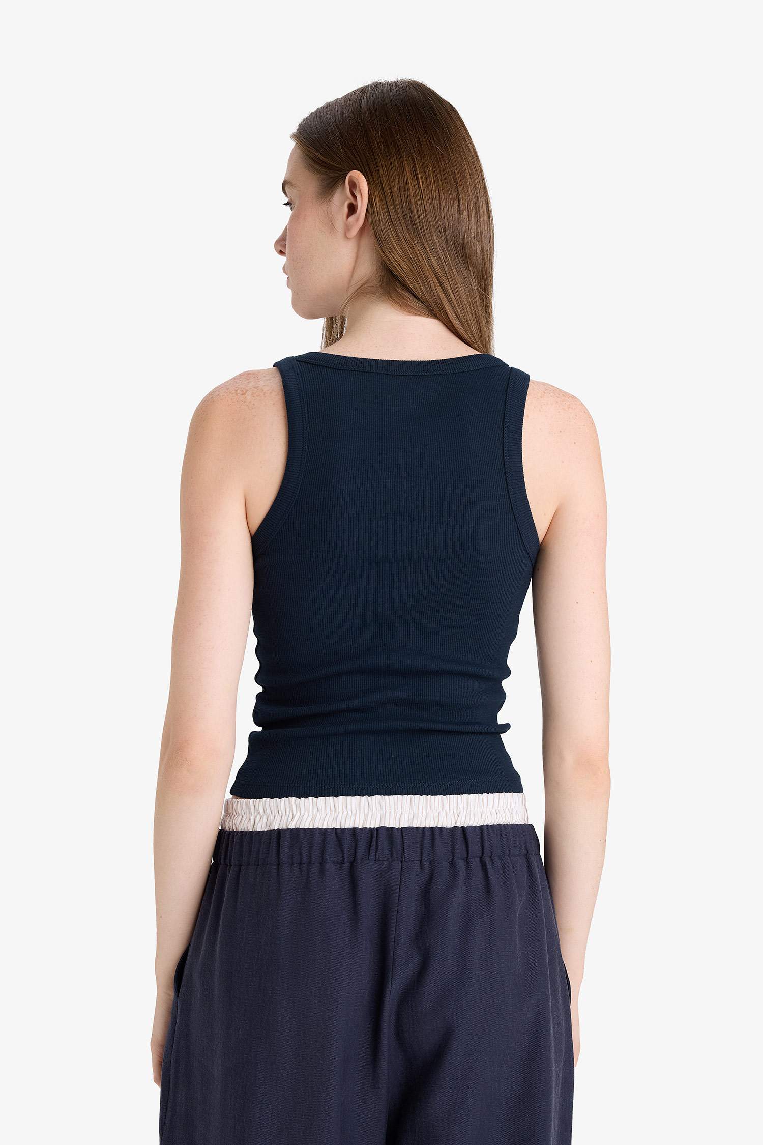 كيمونه سليم فيت مضلع مخصر بياخة U