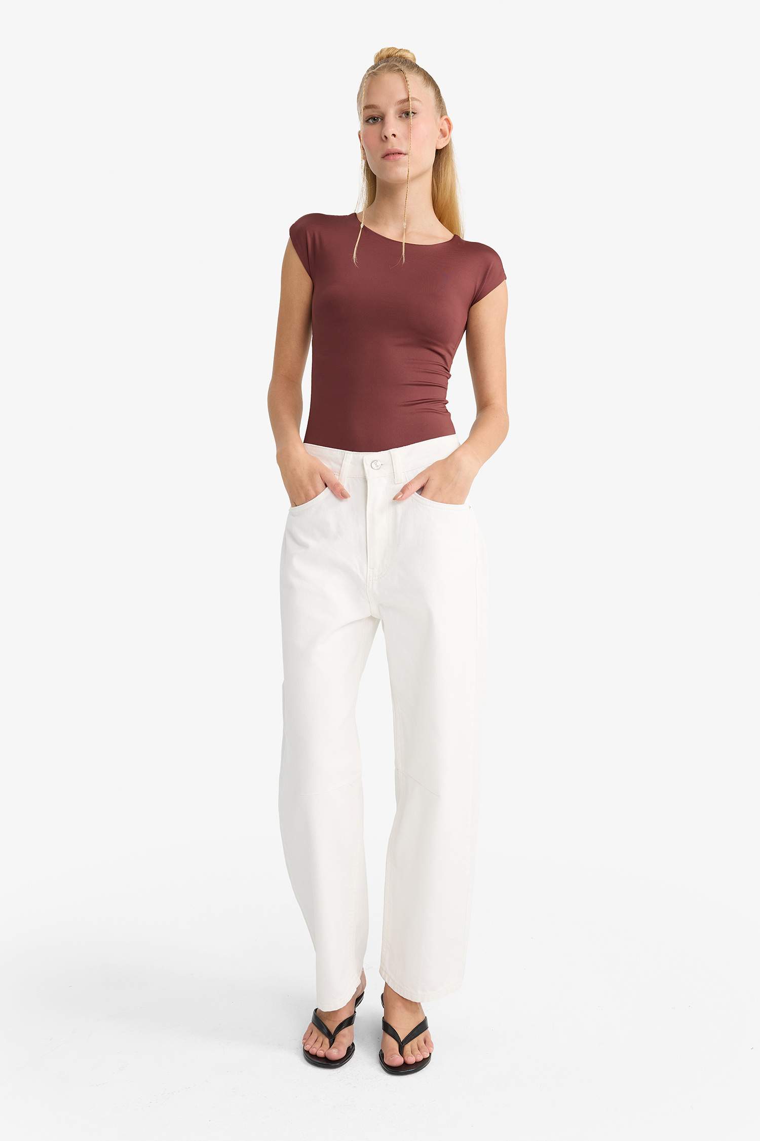 Coool Basic Düz Kolsuz Çıtçıtlı Body