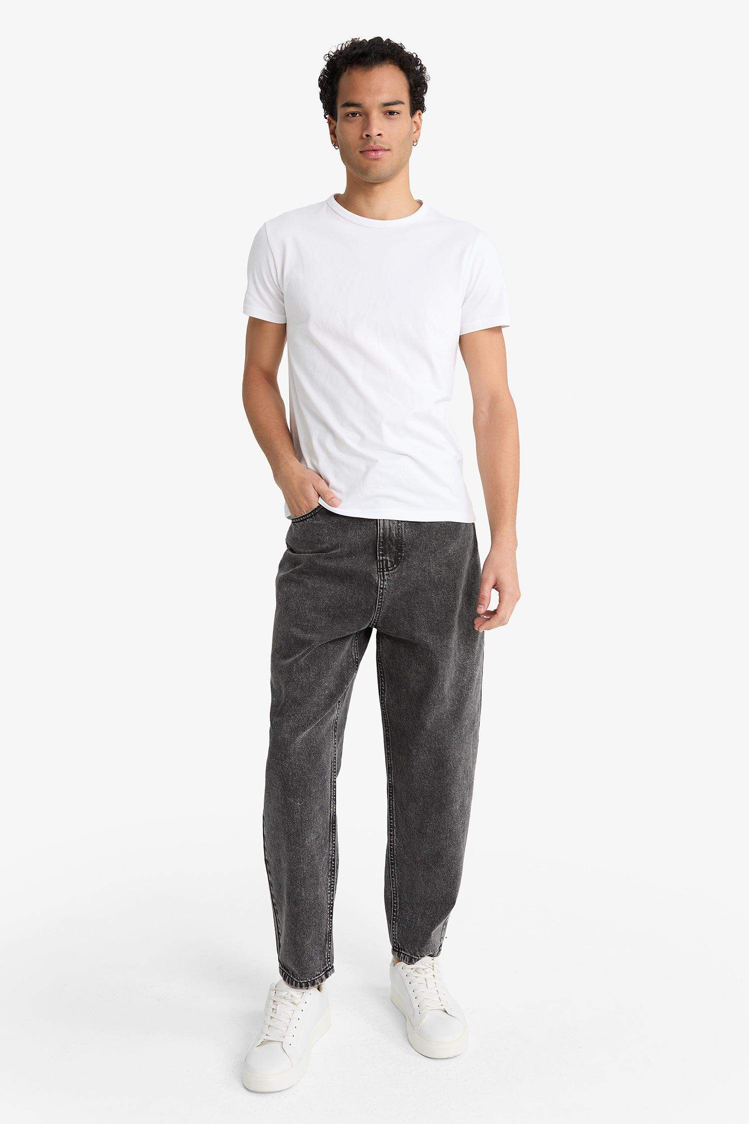 Balloon Fit кең балақты джинс шалбар