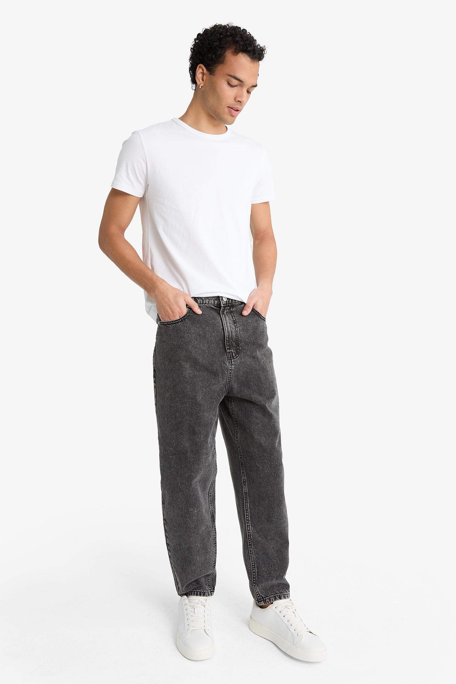 Balloon Fit кең балақты джинс шалбар