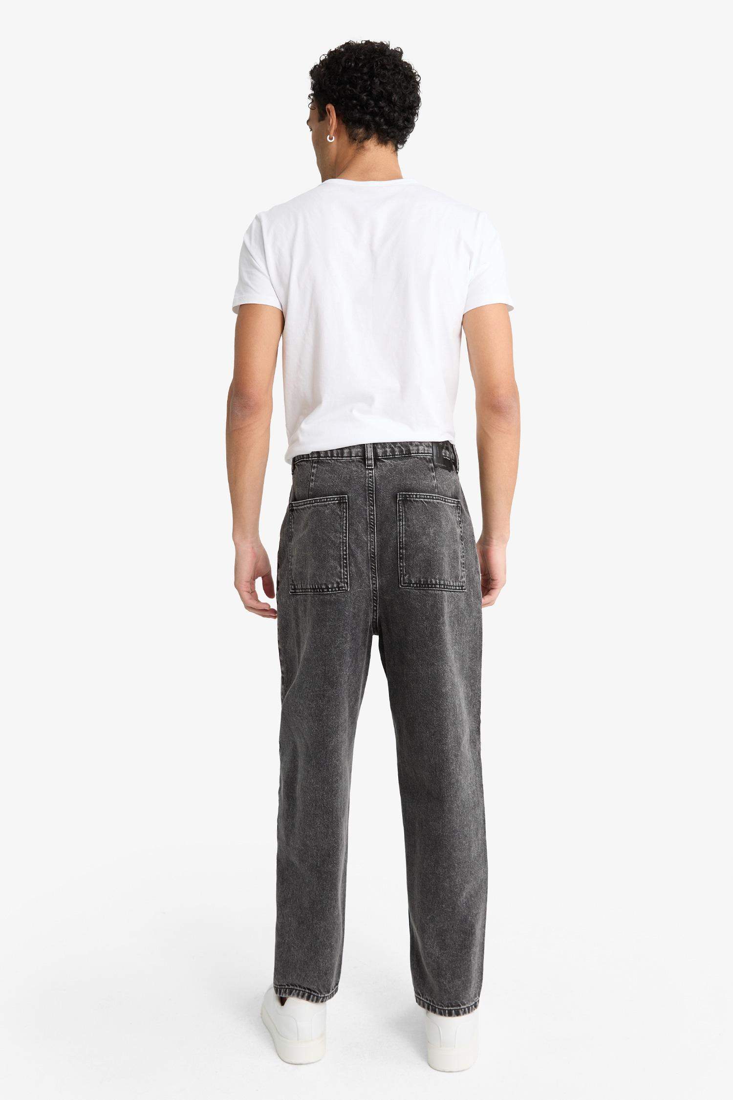 Balloon Fit кең балақты джинс шалбар