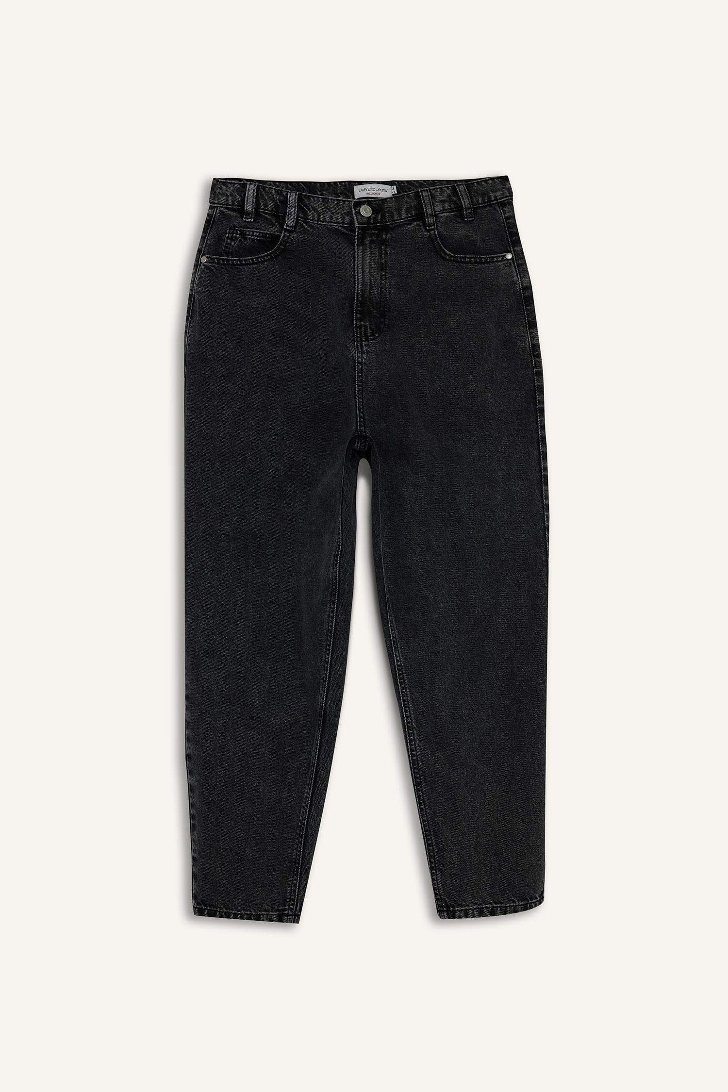 Balloon Fit кең балақты джинс шалбар