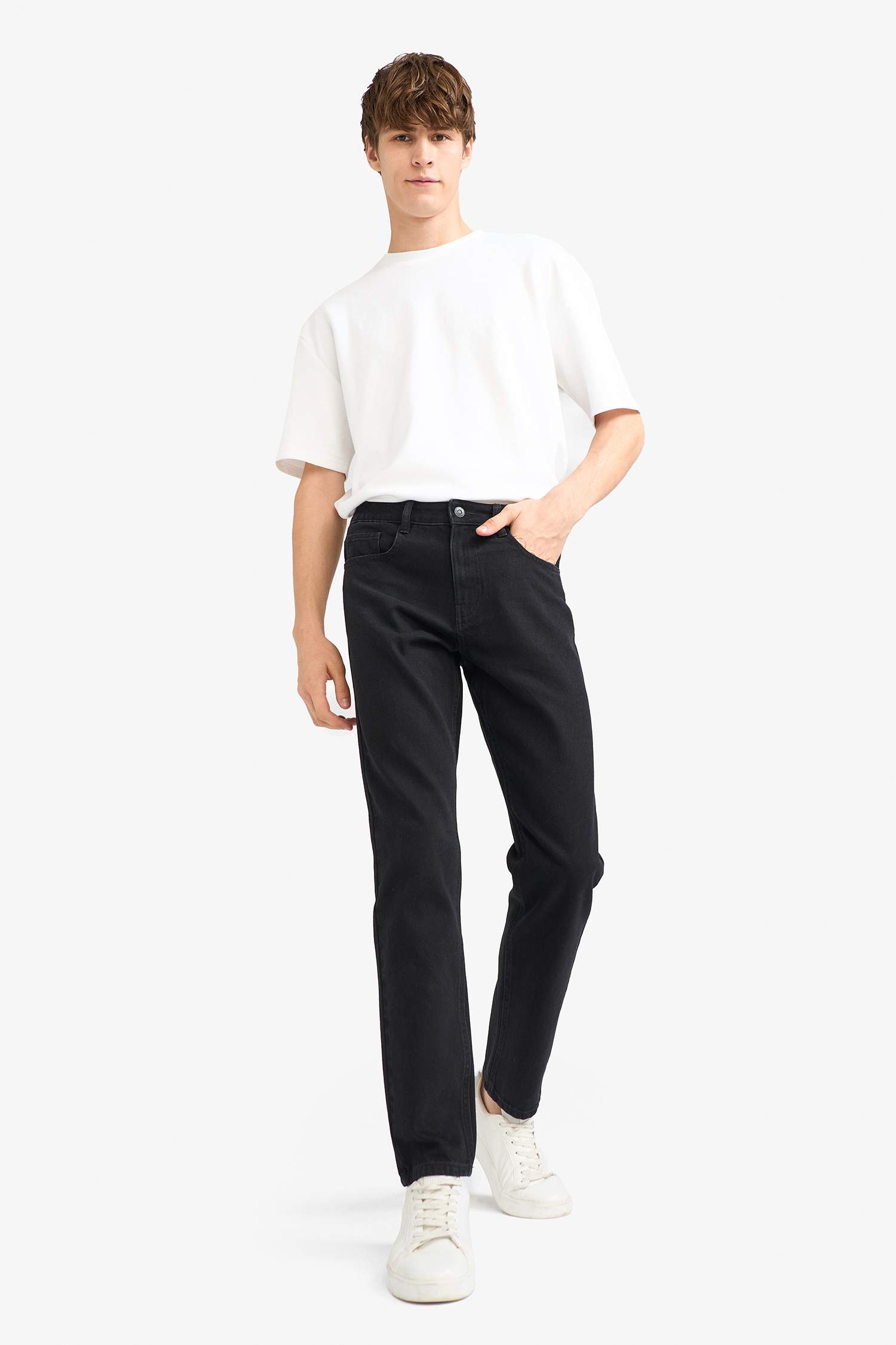 Regular Tapered Fit түзу балақты джинс шалбар