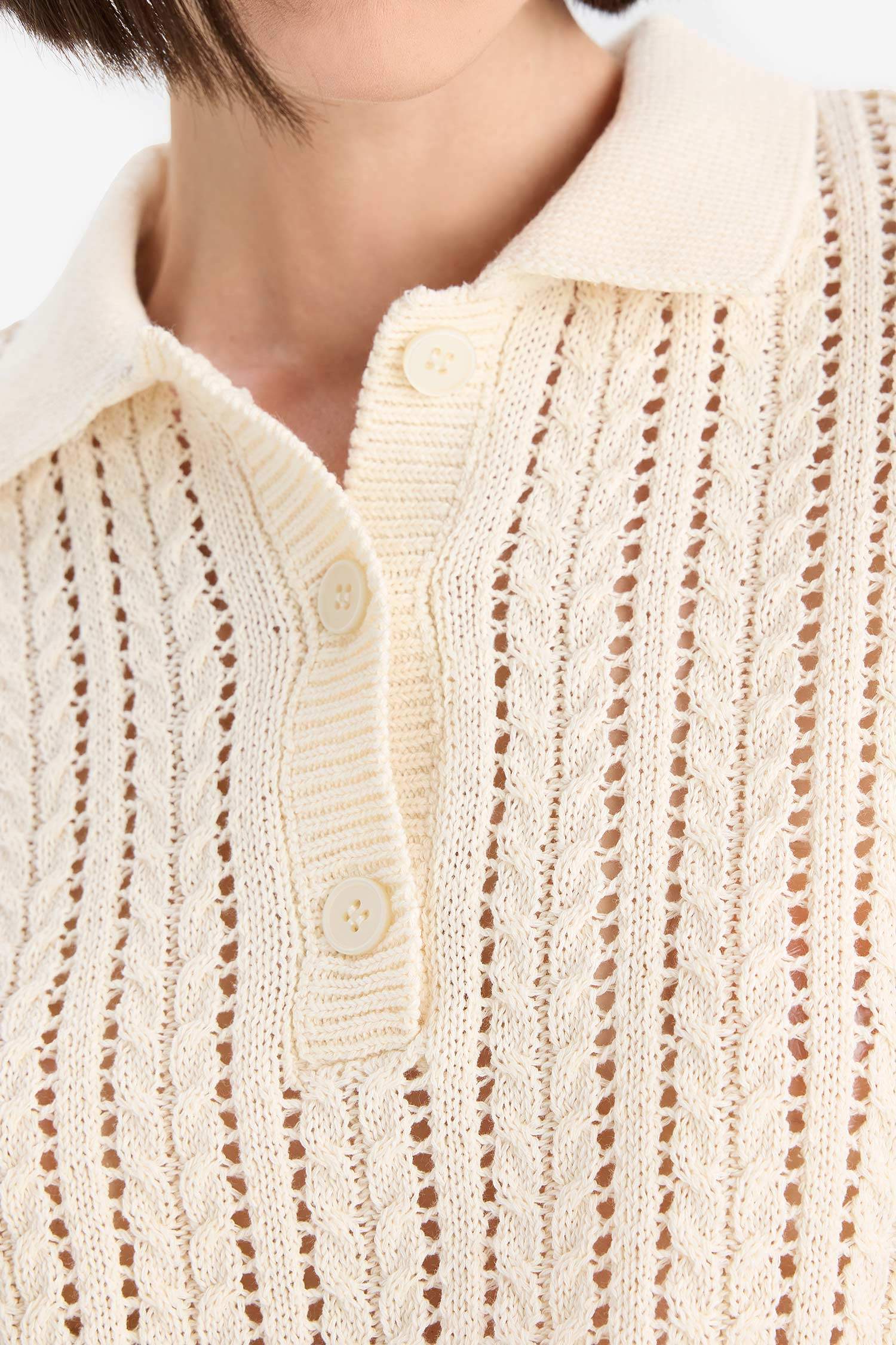 Regular Fit Polo Collar Knitwear Pullover