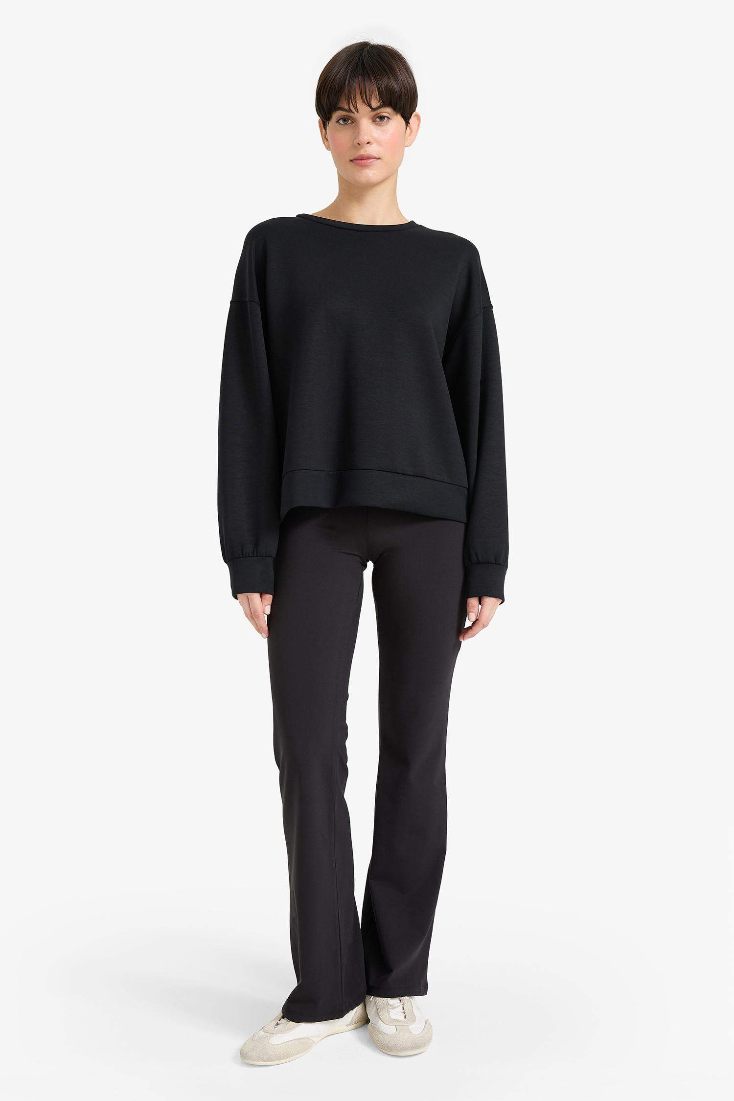 Yumuşak Dokulu İspanyol Paça Pantolon-Fall in Love Loungewear