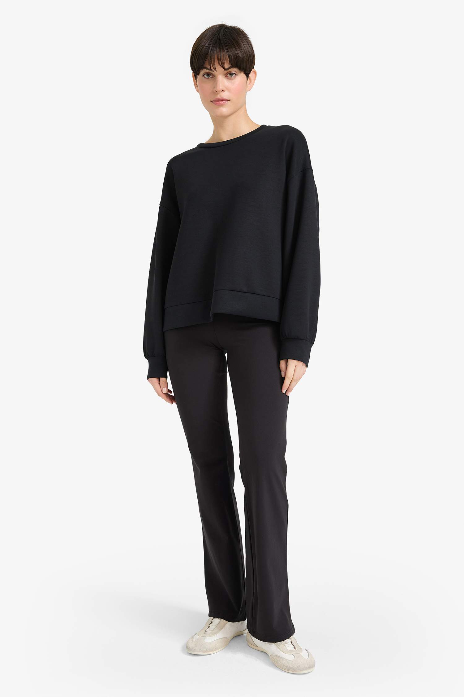 Yumuşak Dokulu İspanyol Paça Pantolon-Fall in Love Loungewear