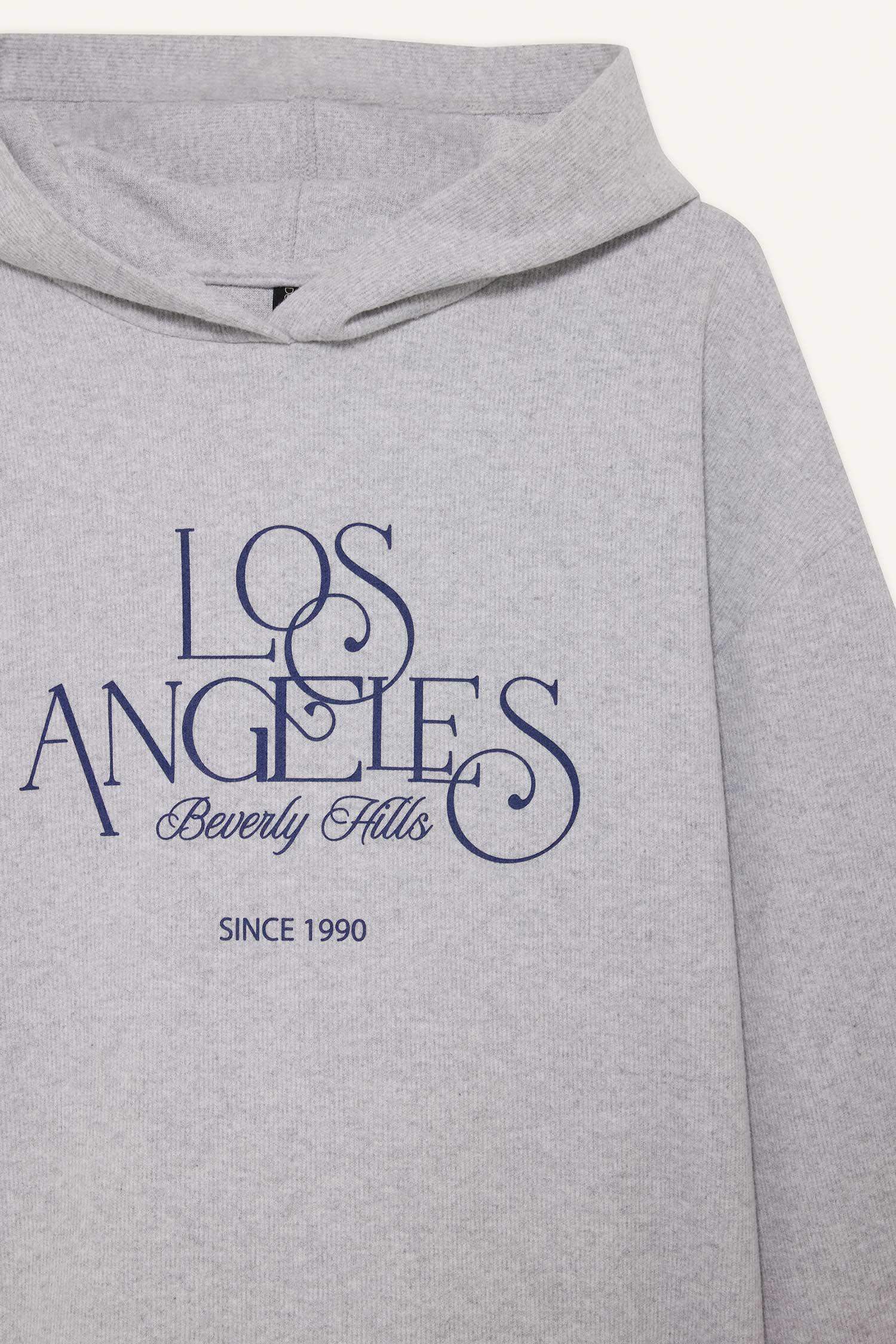 Relax Fit Printed Long Sleeve Sweatshirt