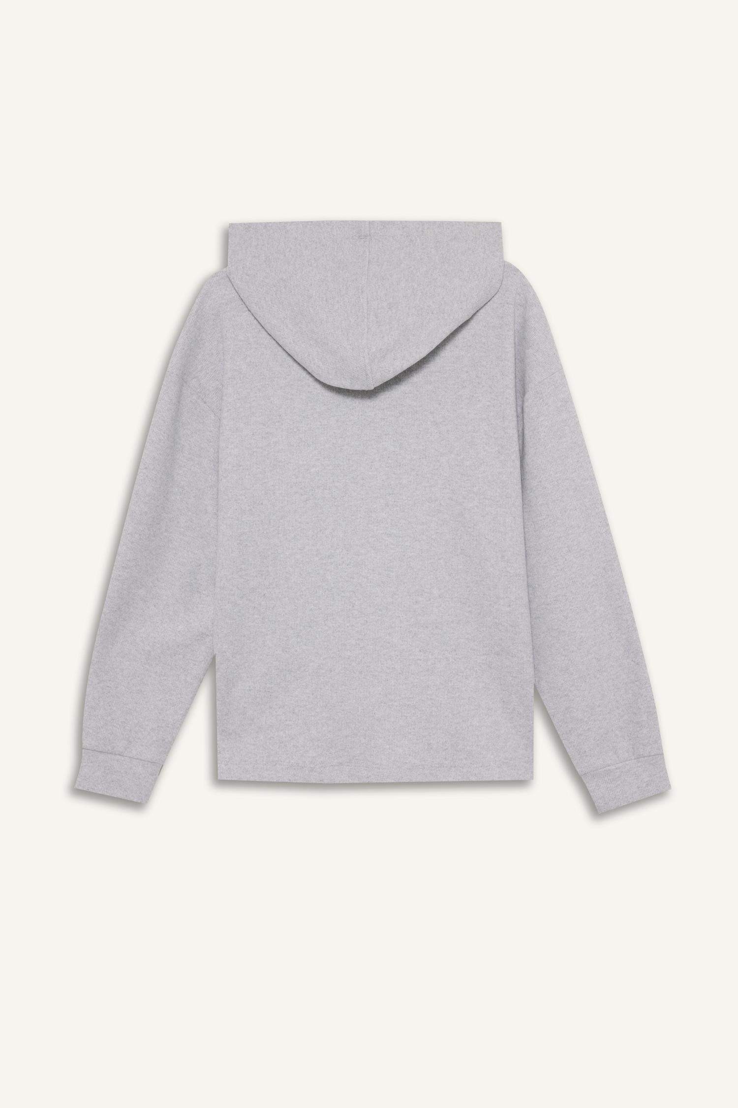 Relax Fit Printed Long Sleeve Sweatshirt