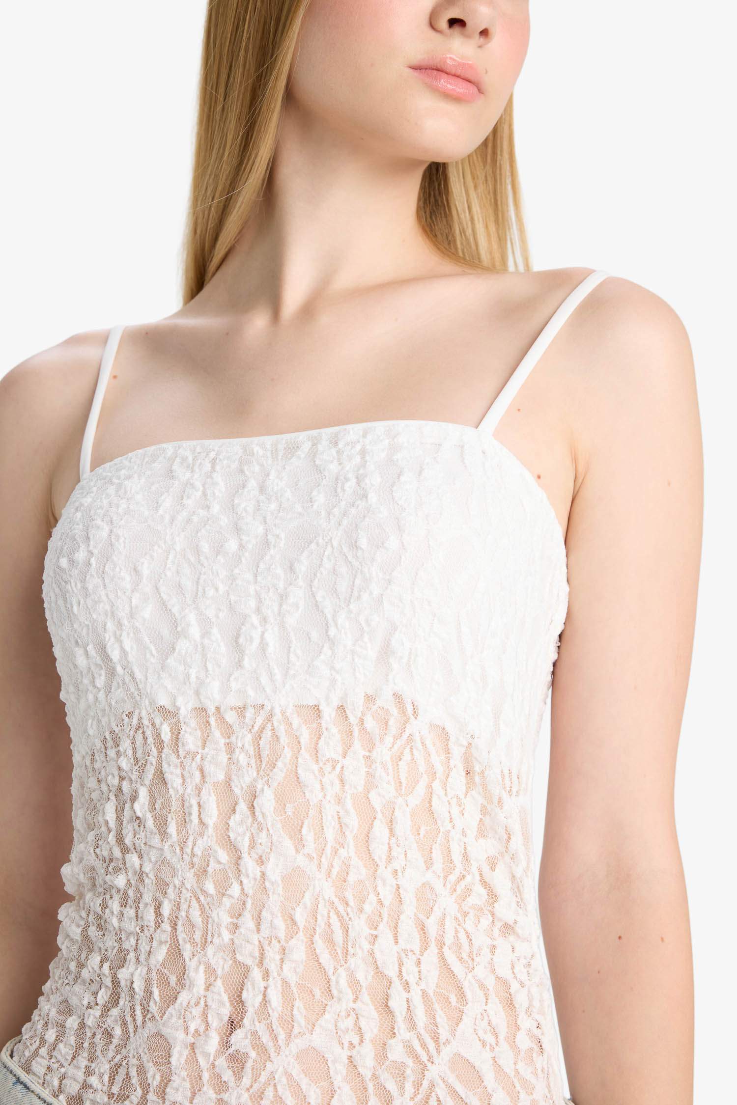 Coool Fitted Dantel Bodysuit