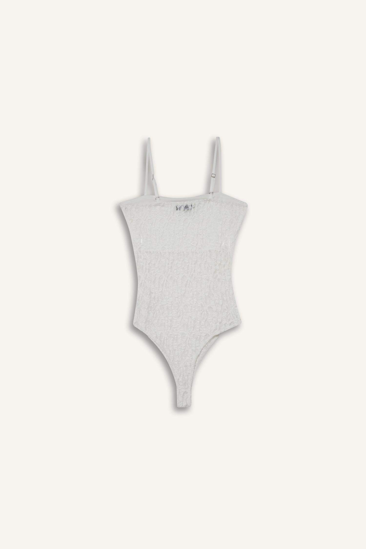 Coool Fitted Dantel Bodysuit