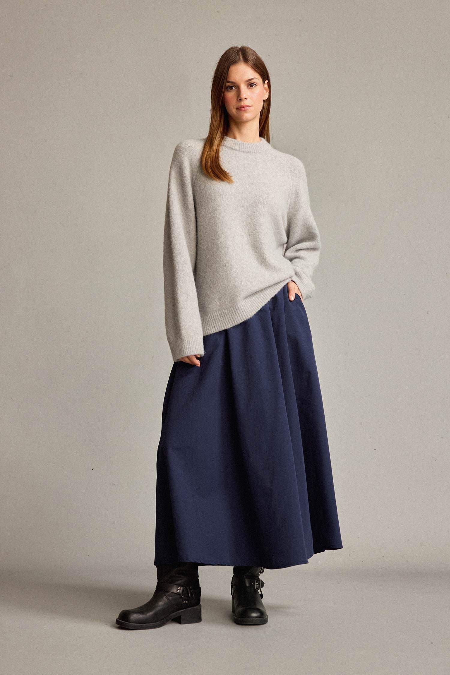 Beli Lastikli Cepli Maxi Etek