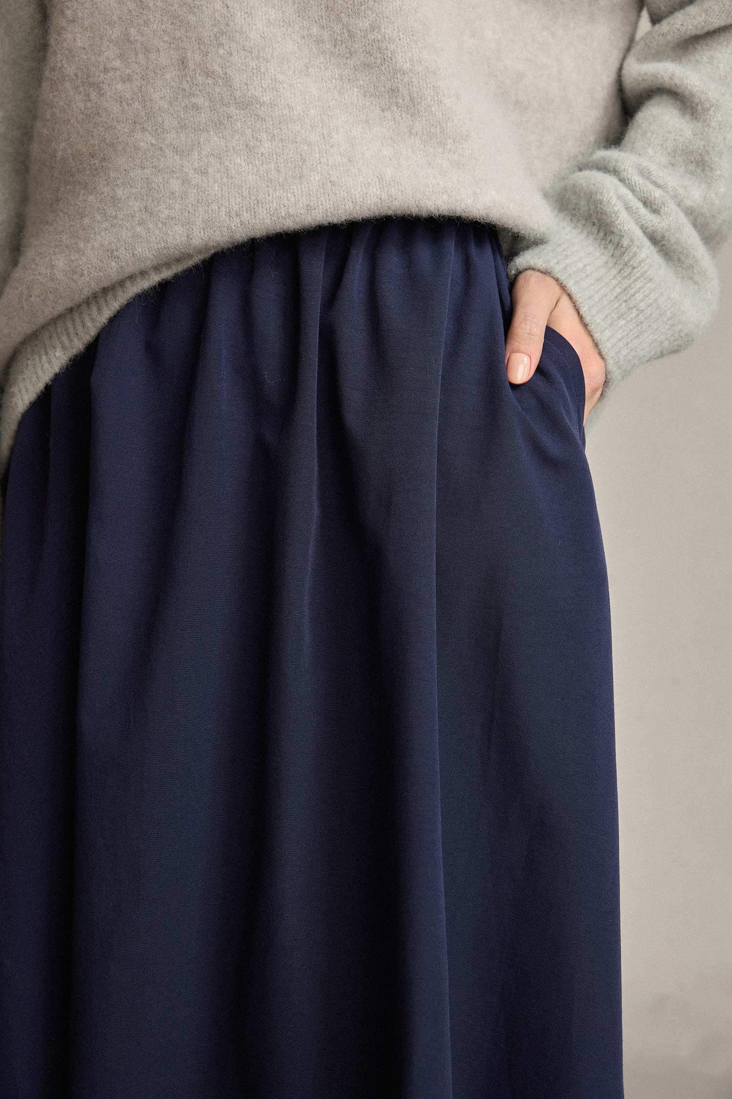 Beli Lastikli Cepli Maxi Etek