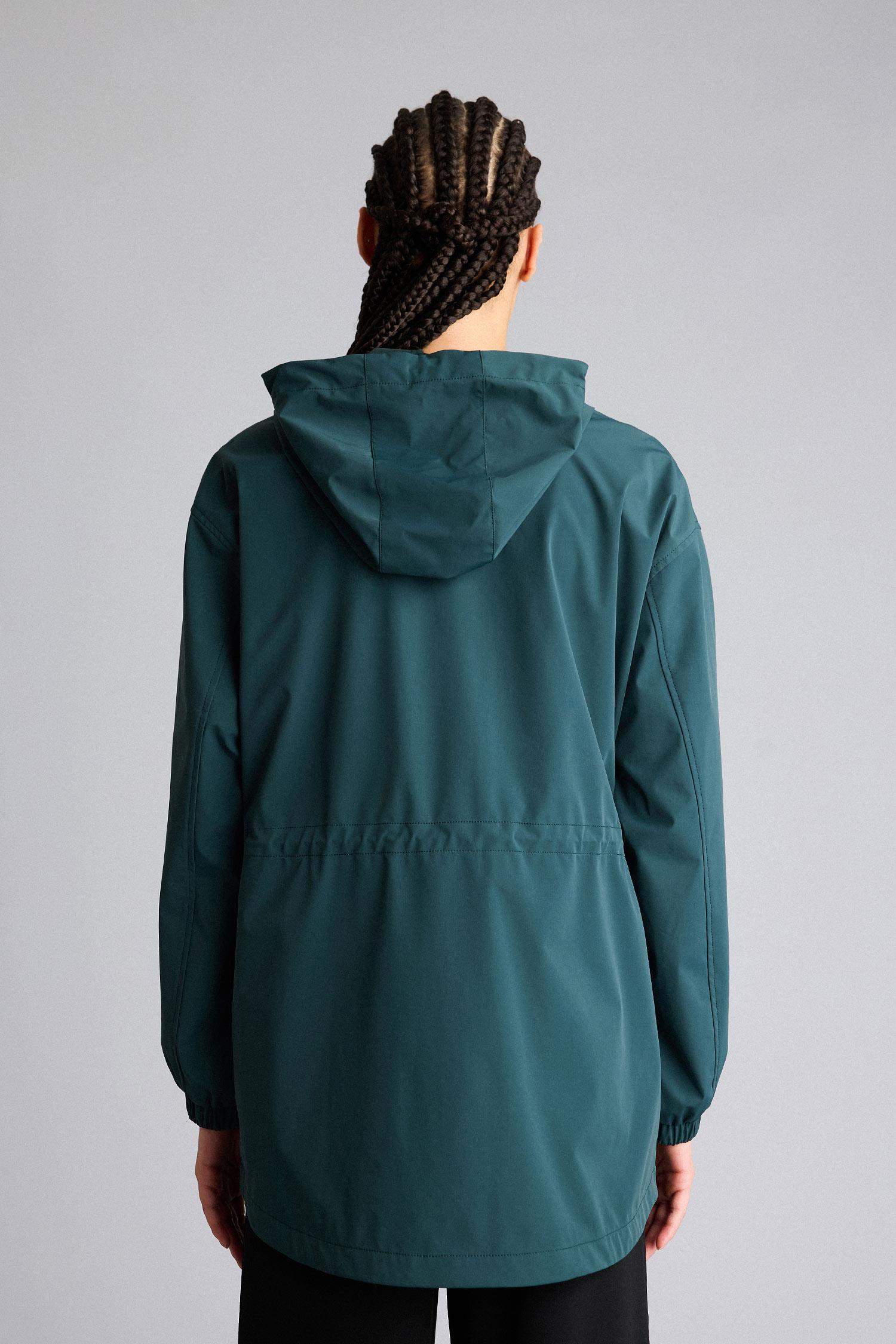 Ветрозащитный водоотталкивающий дождевик на молнии с капюшоном Regular Fit