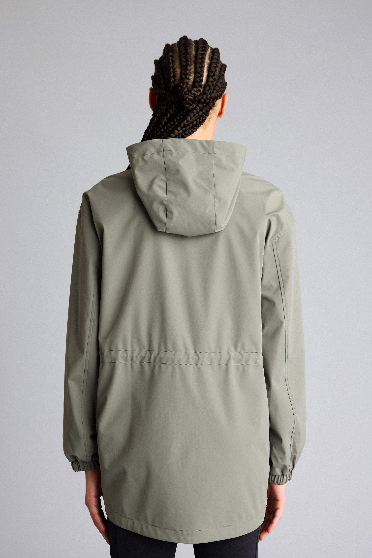 Ветрозащитный водоотталкивающий дождевик на молнии с капюшоном Regular Fit