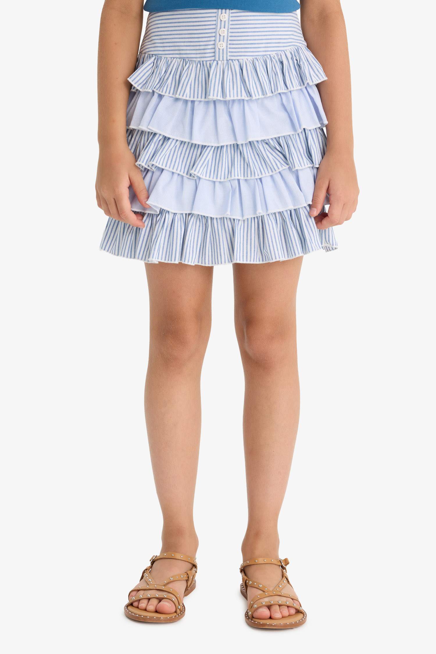 Girl Poplin Regular Fit Skirt
