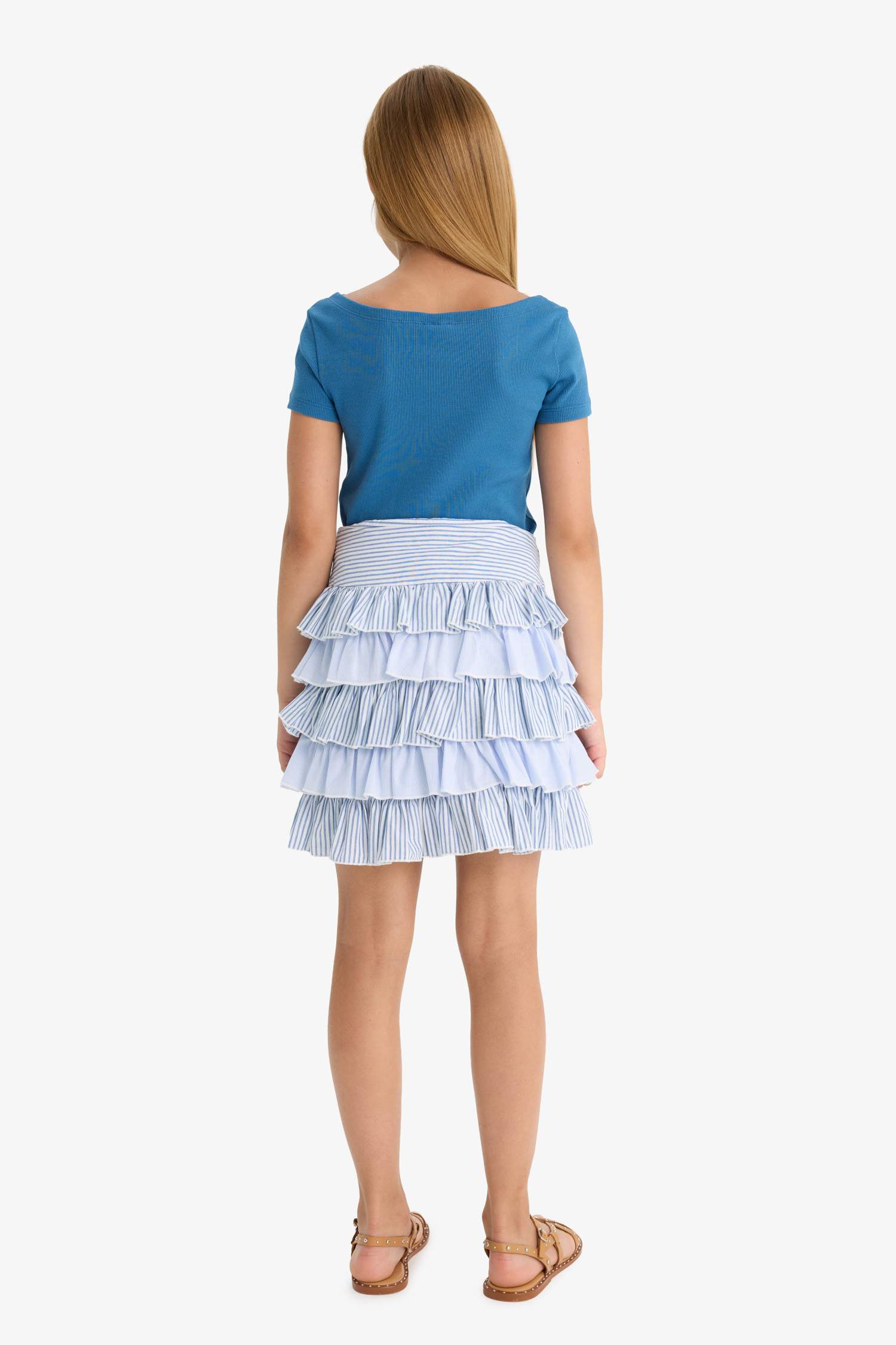 Girl Poplin Regular Fit Skirt