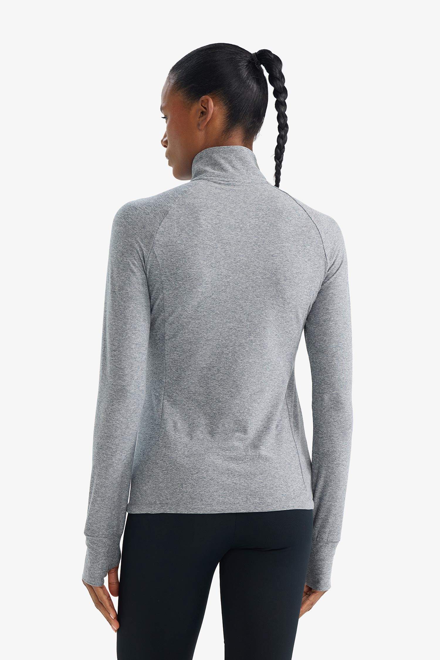 كارديجان رياضي سليم فيت بياقة عالية وجيب