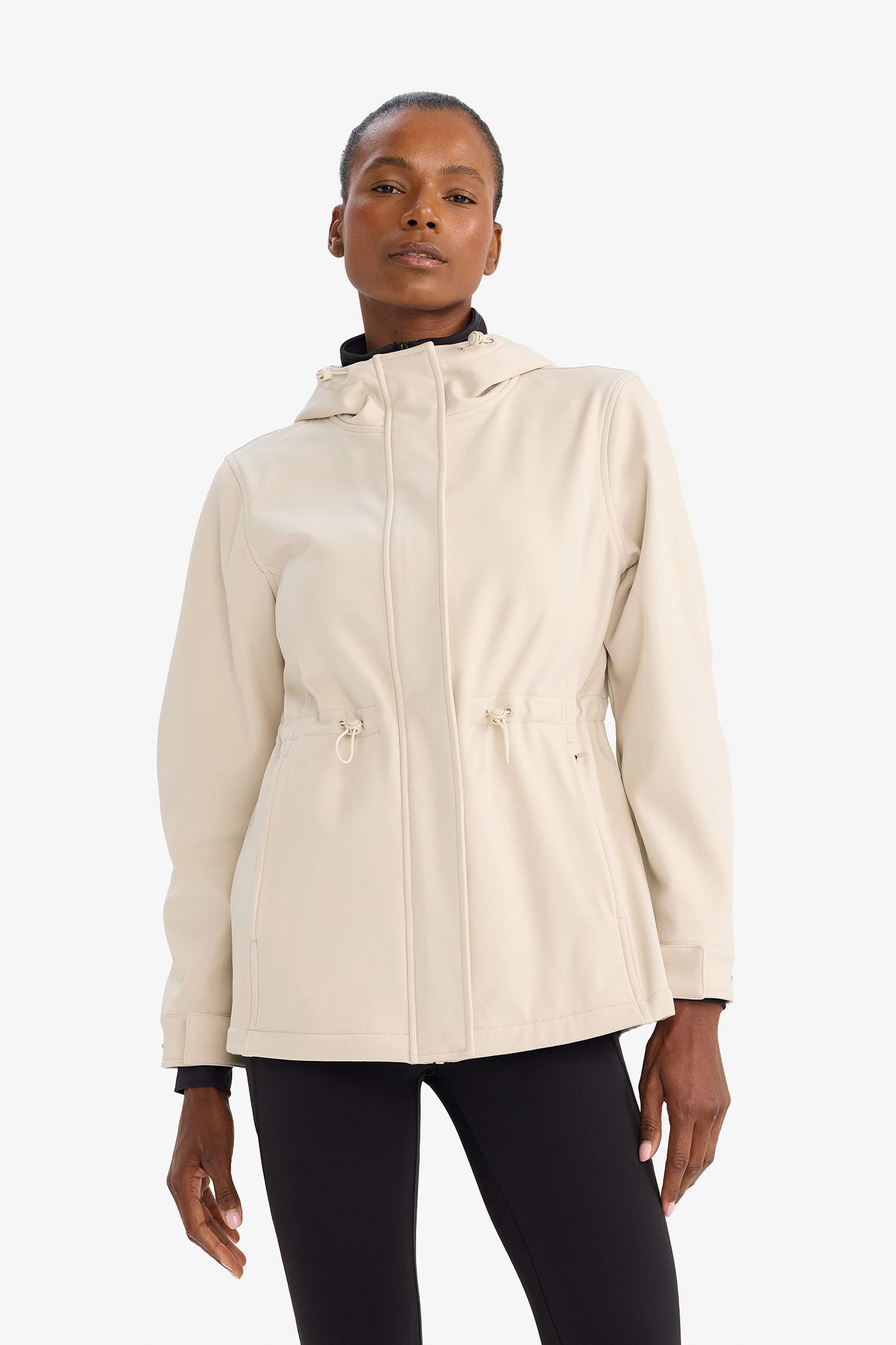 Водоотталкивающая куртка на молнии с капюшоном Regular Fit