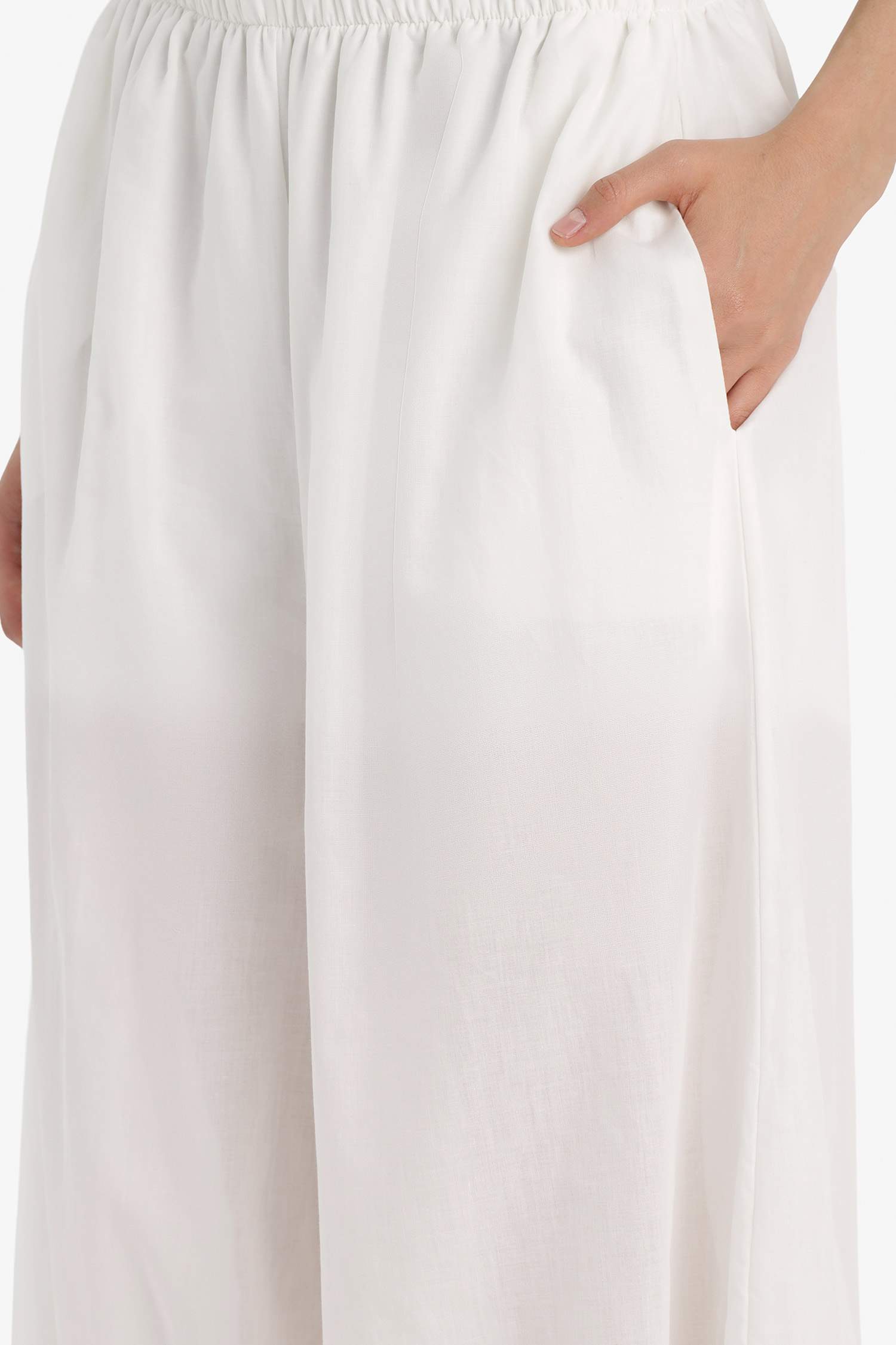 Barrel Fit Cepli Normal Bel Standart Boy Vual Şalvar Pantolon