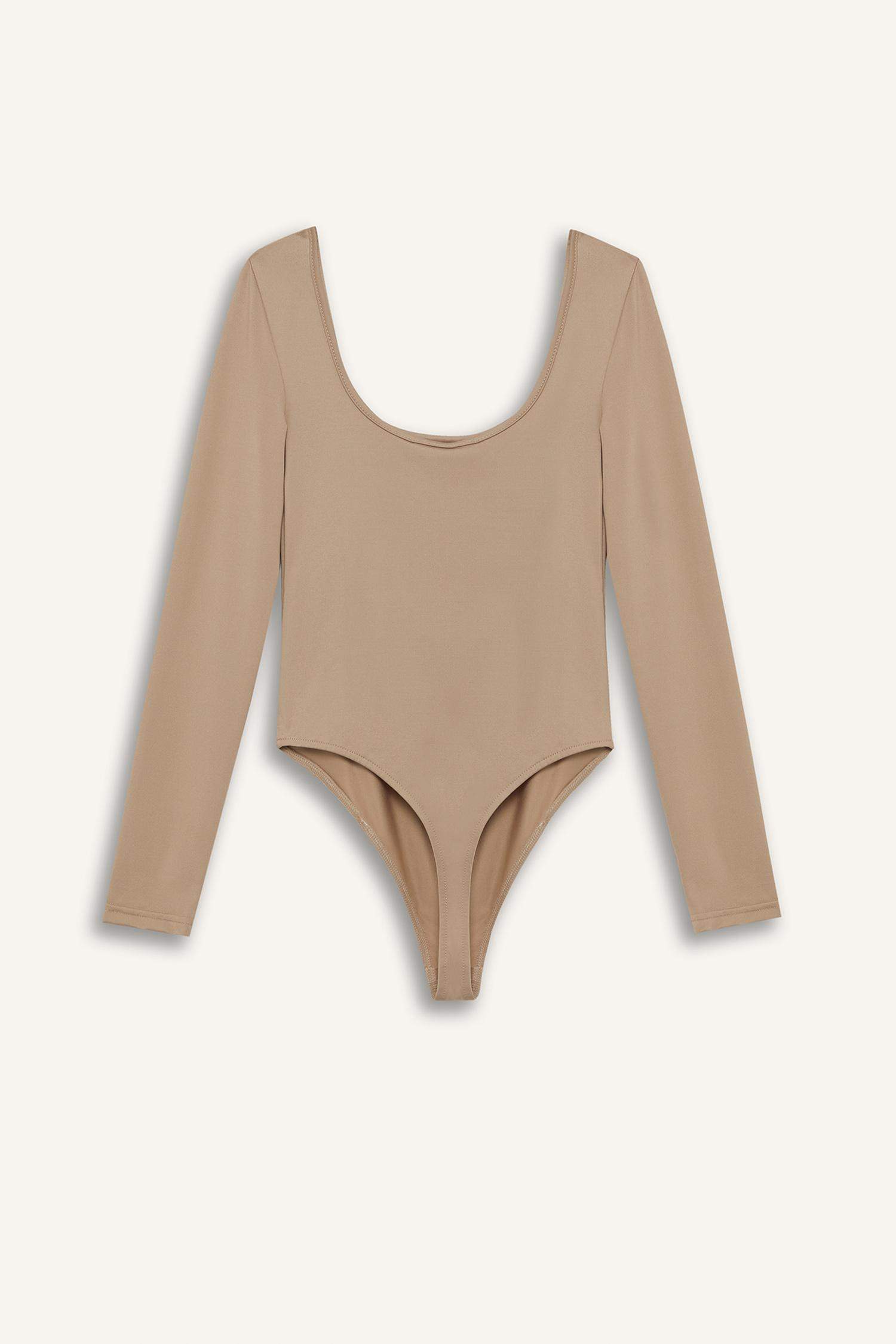 Coool U Yaka Uzun Kollu Çıtçıtlı Body