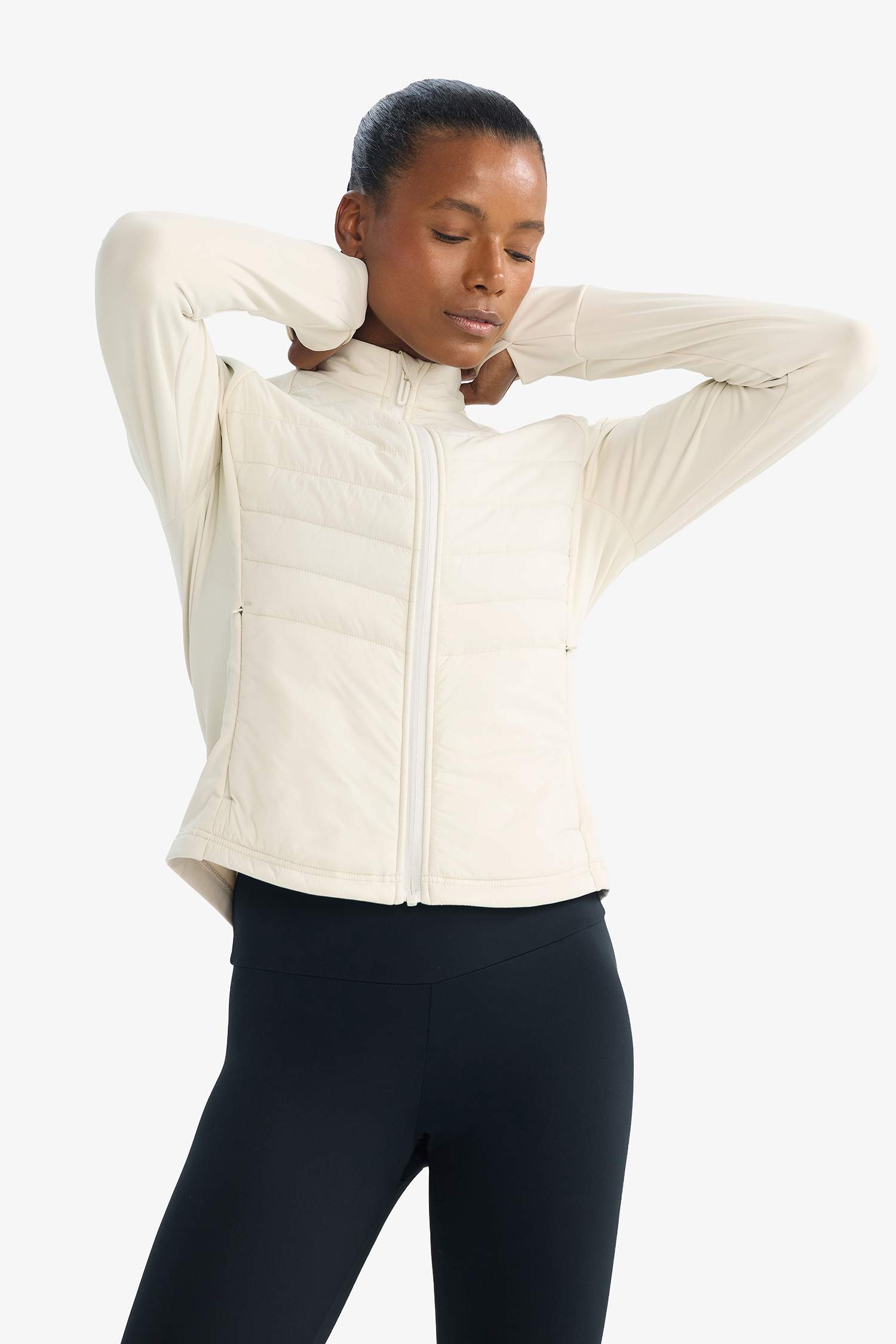 Водоотталкивающая куртка на молнии с воротником-стойкой Slim Fit