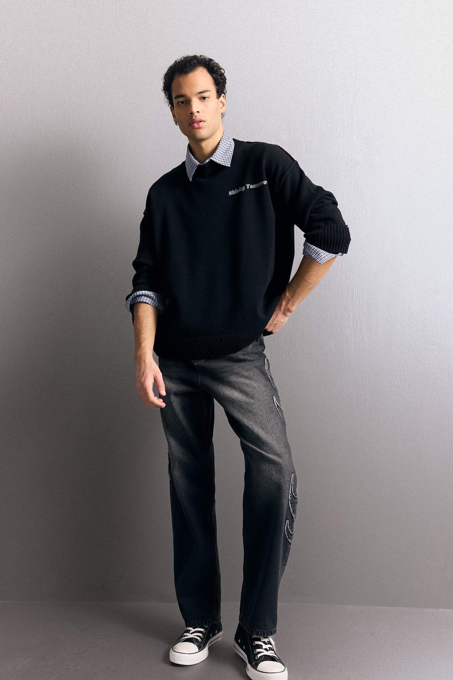 Oversize Geniş Kalıp Triko Kazak