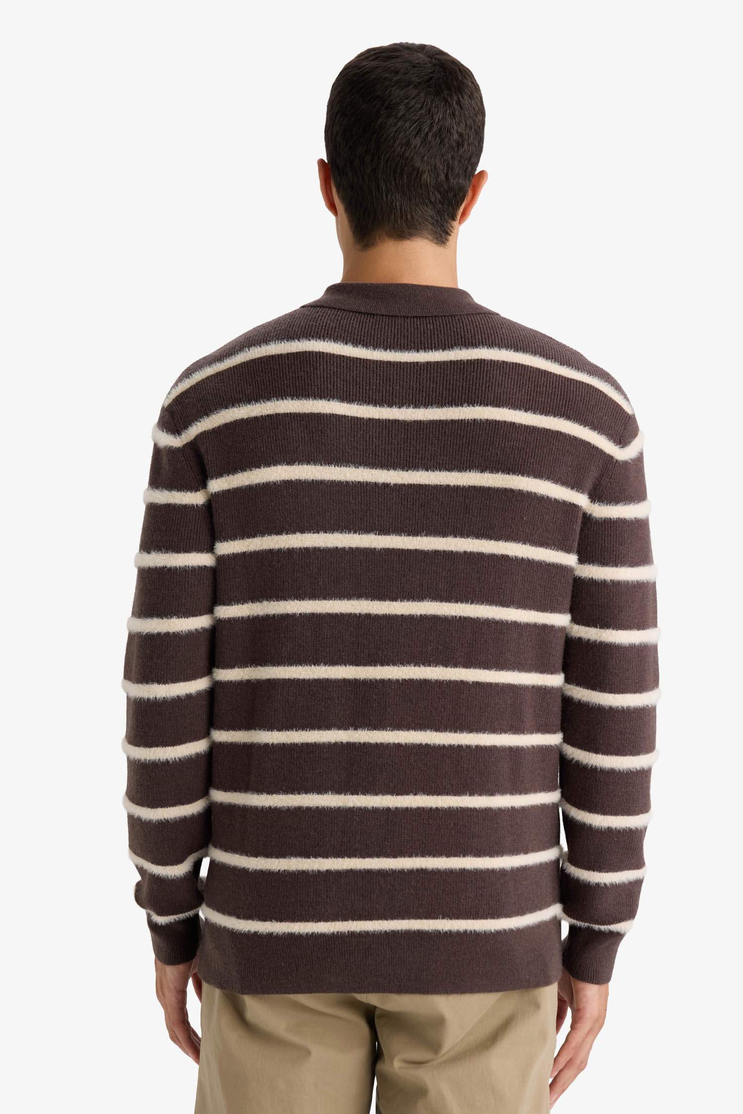 بلوفر تريكو قصة عادية بياقة بولو